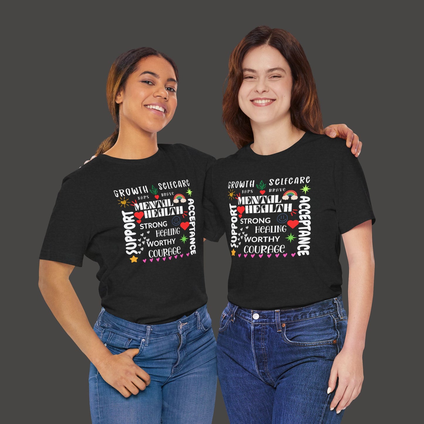 Mental Health Cloud Support & Acceptance Tee Shirt - Mental Health Wear TN
