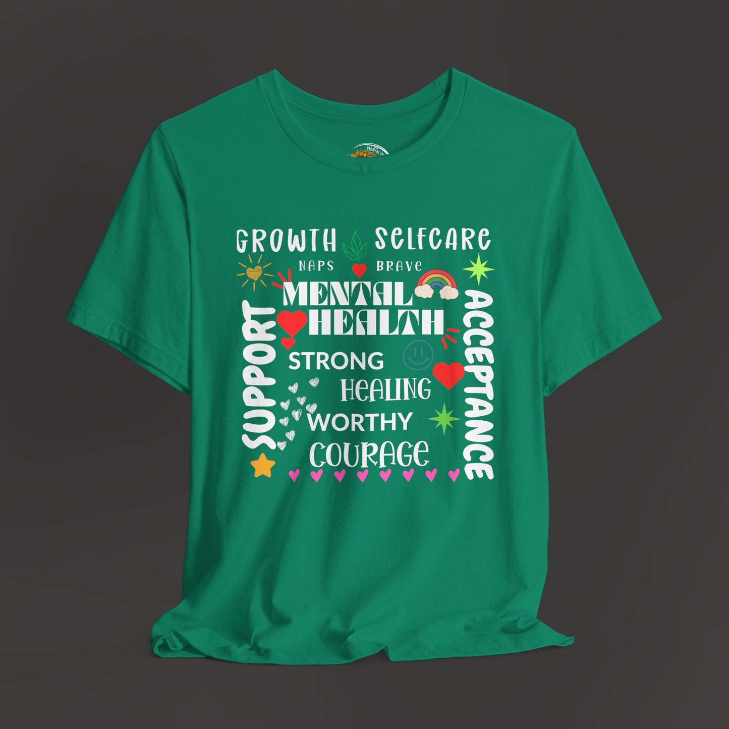 Mental Health Cloud Support & Acceptance Tee Shirt - Mental Health Wear TN