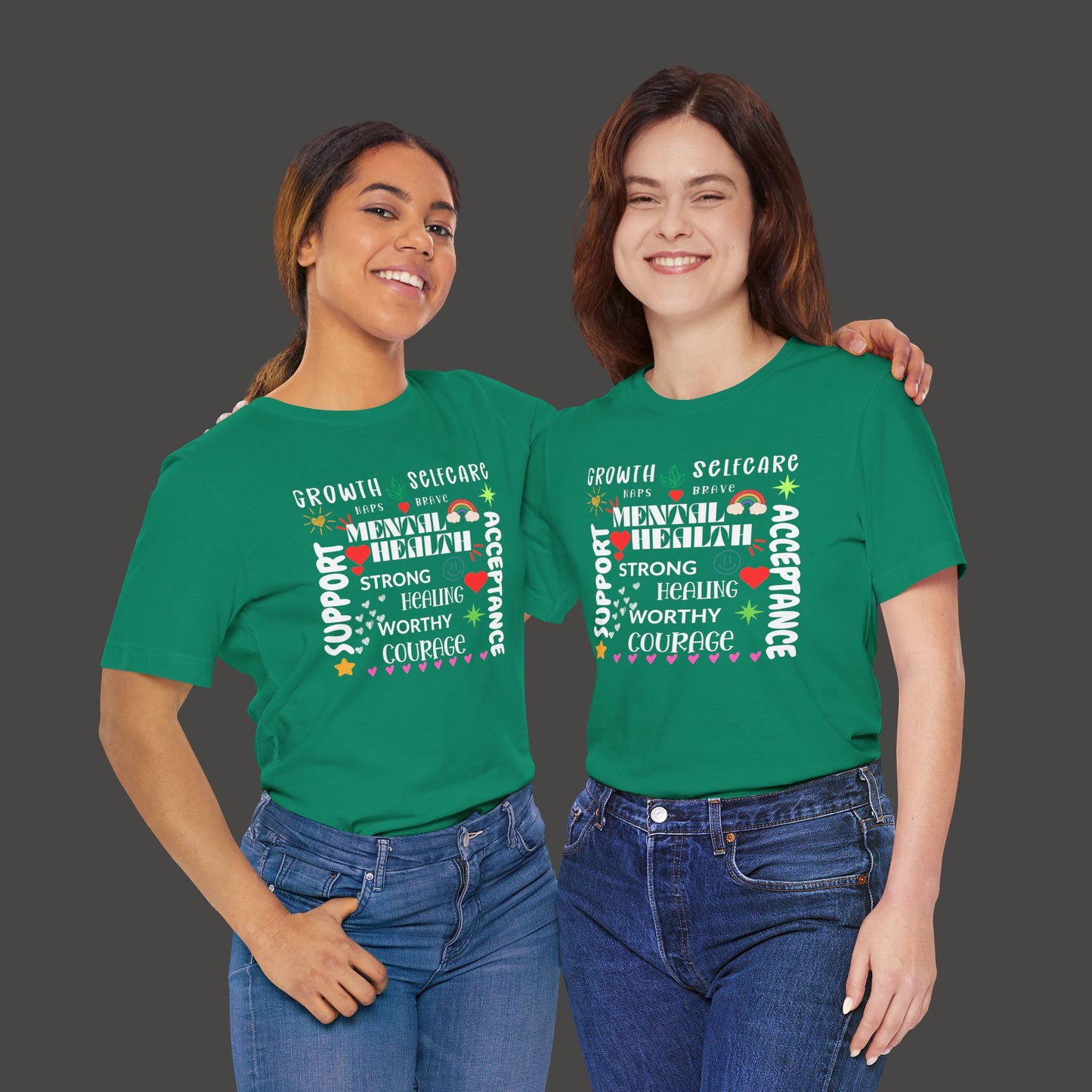 Mental Health Cloud Support & Acceptance Tee Shirt - Mental Health Wear TN