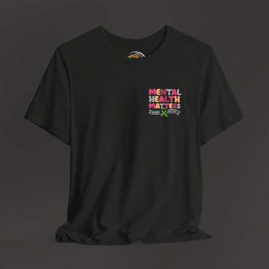 Mental Health Matters T-Shirt – Green Awareness Ribbon | Unisex Comfort Fit Tee - Mental Health Wear TN