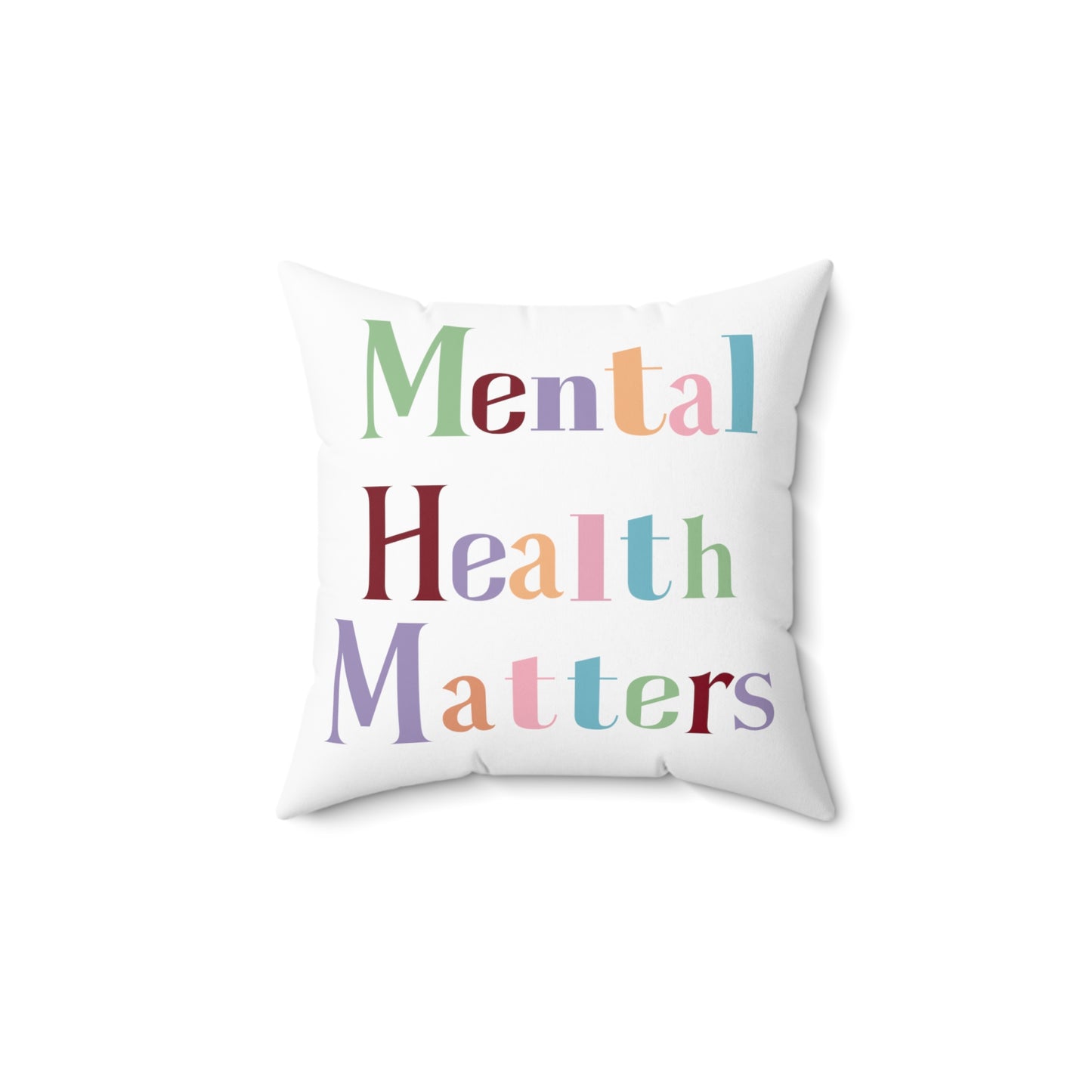 Mental Health Matter- Office/Home Decor- Polyester Square Pillow - Mental Health Wear TN