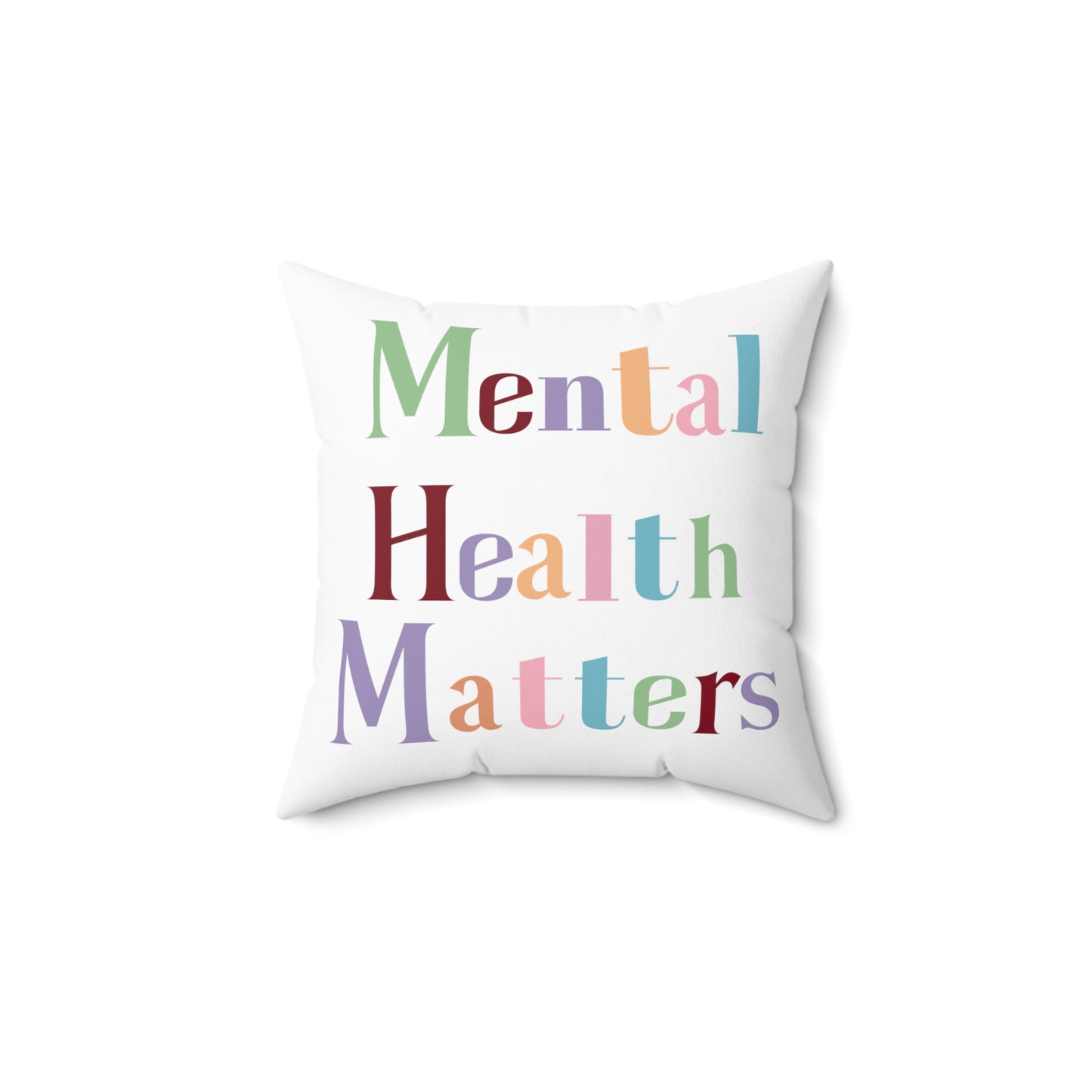 Mental Health Matter- Office/Home Decor- Polyester Square Pillow - Mental Health Wear TN