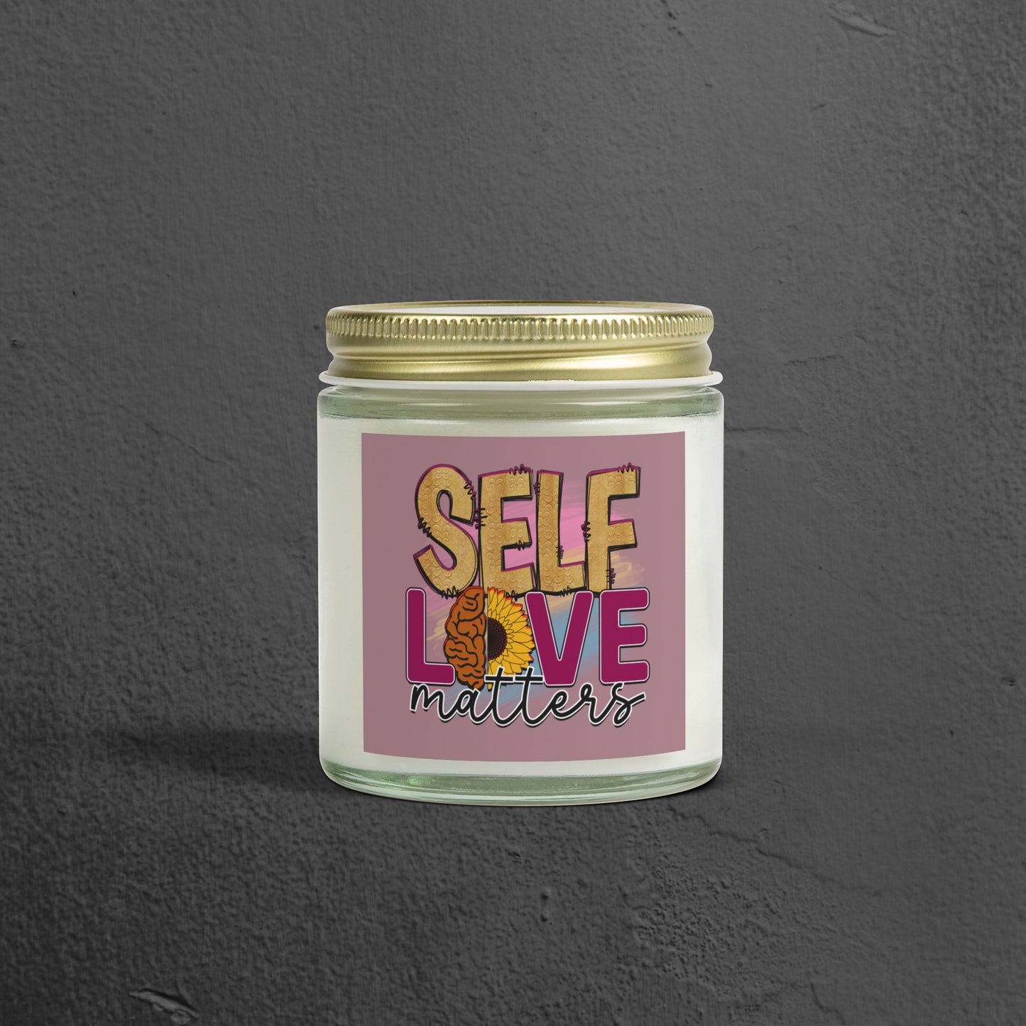 Inspirational Self-Love Message Candle 4oz - Mental Health Wear TN