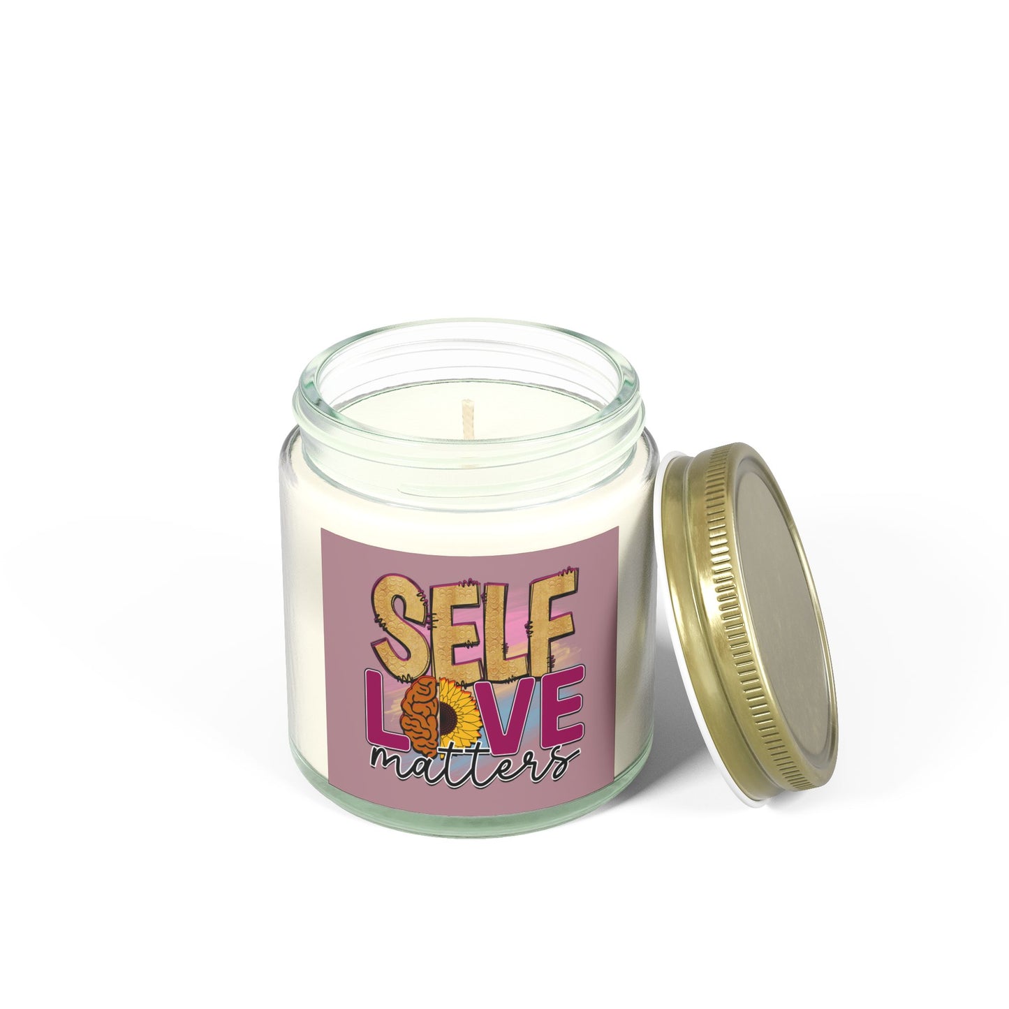 Inspirational Self-Love Message Candle 4oz - Mental Health Wear TN