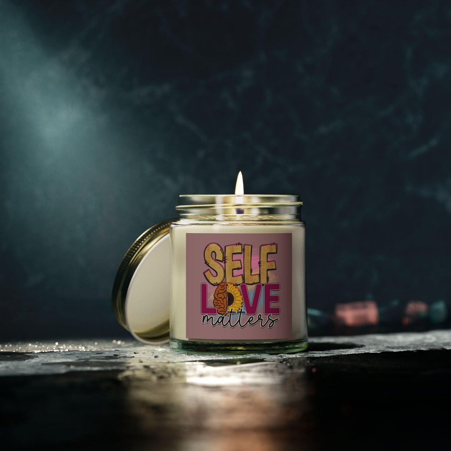 Inspirational Self-Love Message Candle 4oz - Mental Health Wear TN