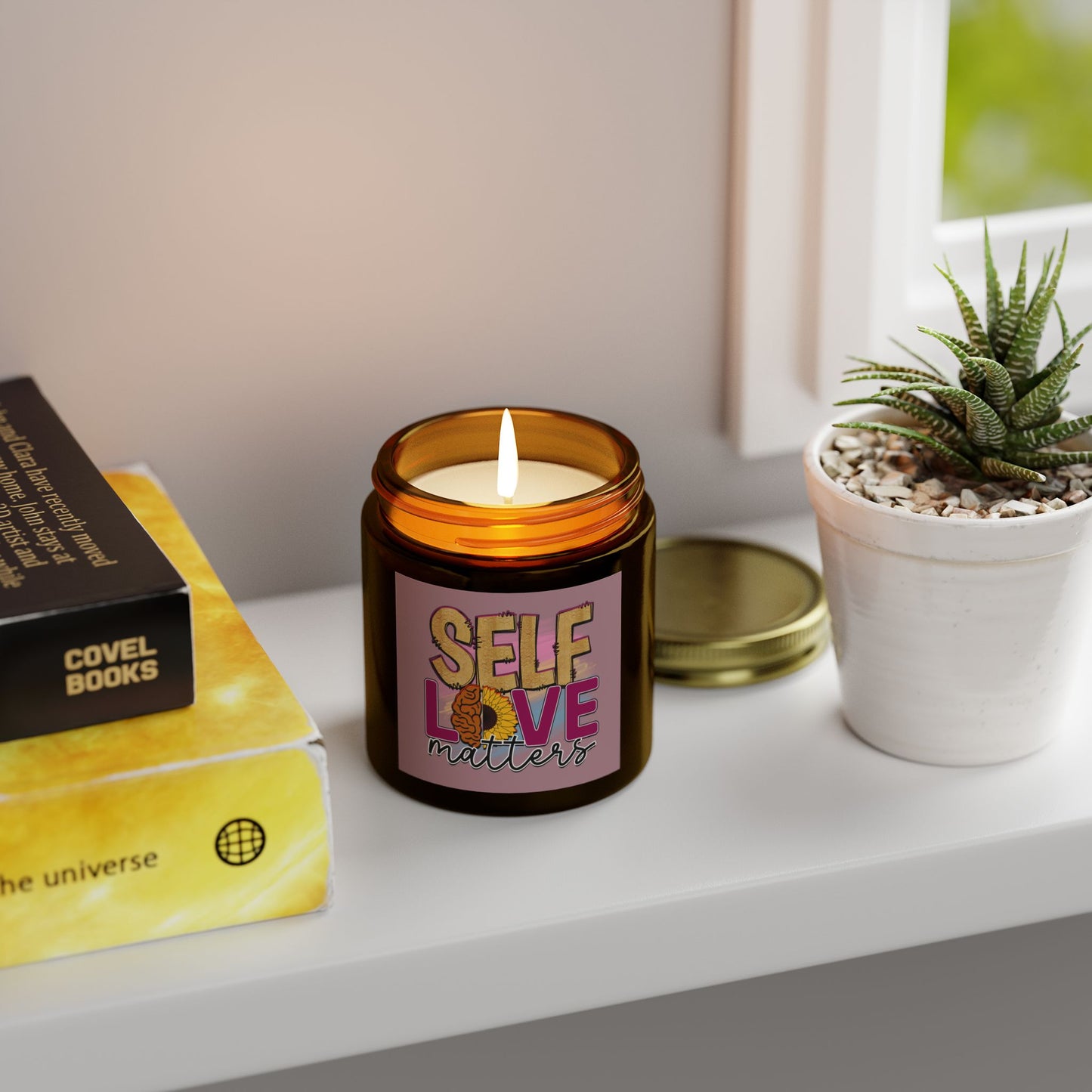 Inspirational Self-Love Message Candle 4oz - Mental Health Wear TN