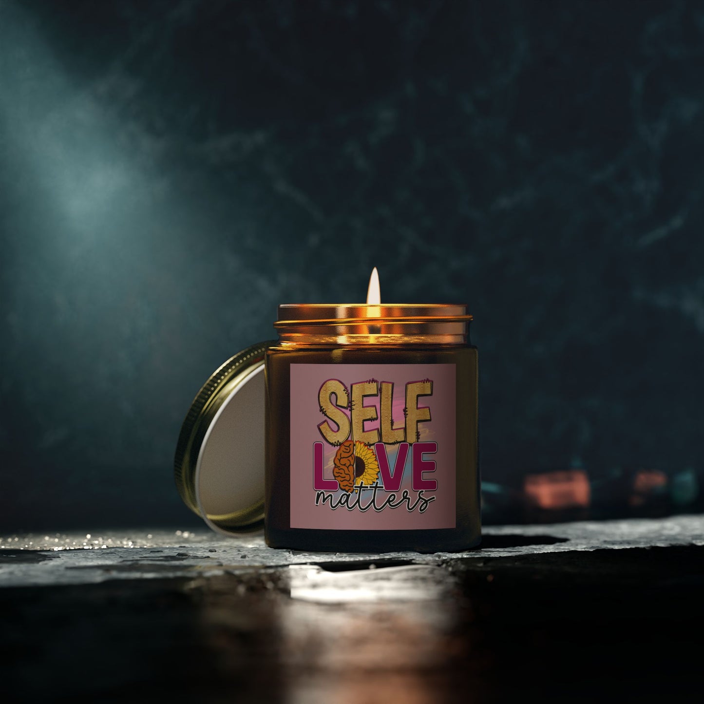 Inspirational Self-Love Message Candle 4oz - Mental Health Wear TN