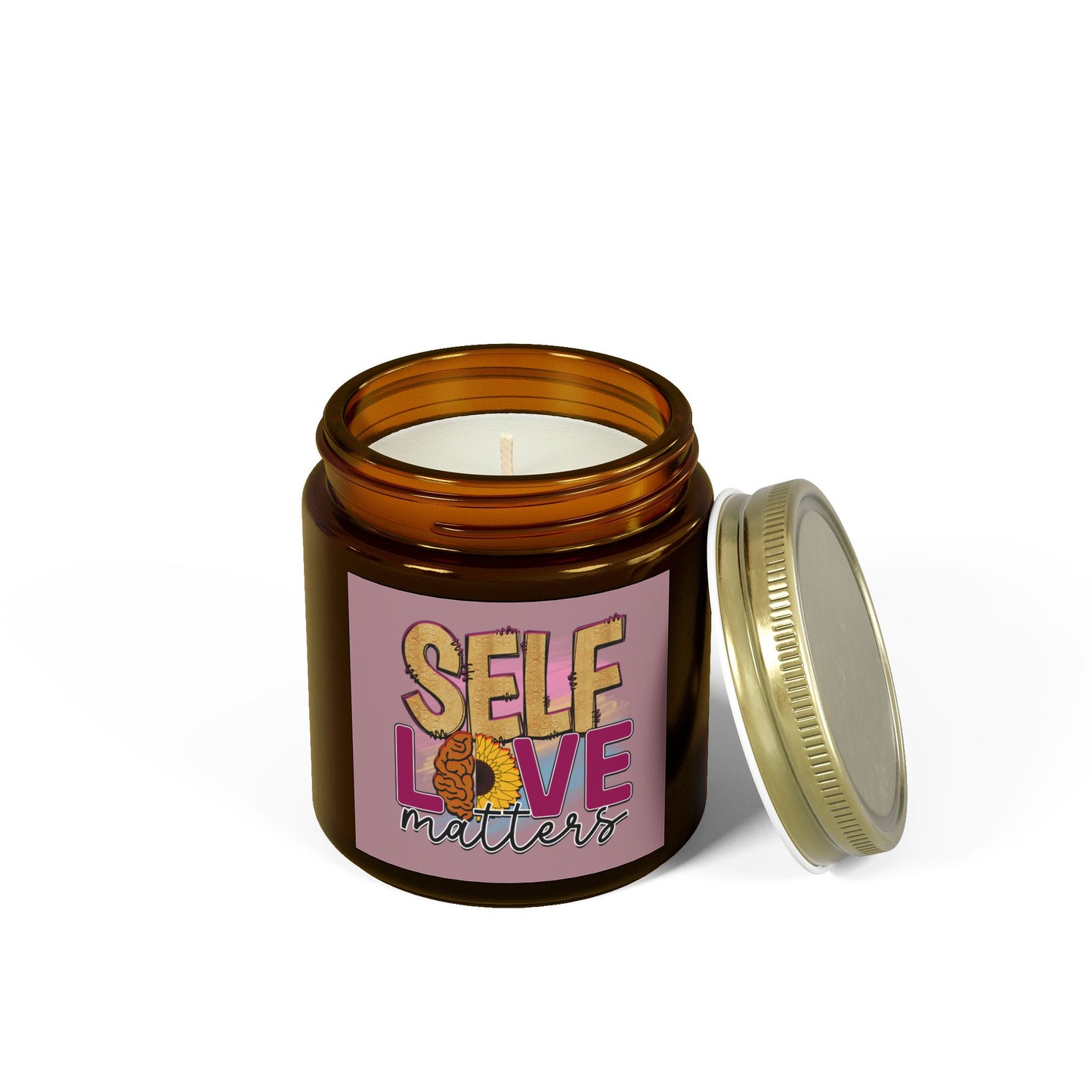 Inspirational Self-Love Message Candle 4oz - Mental Health Wear TN