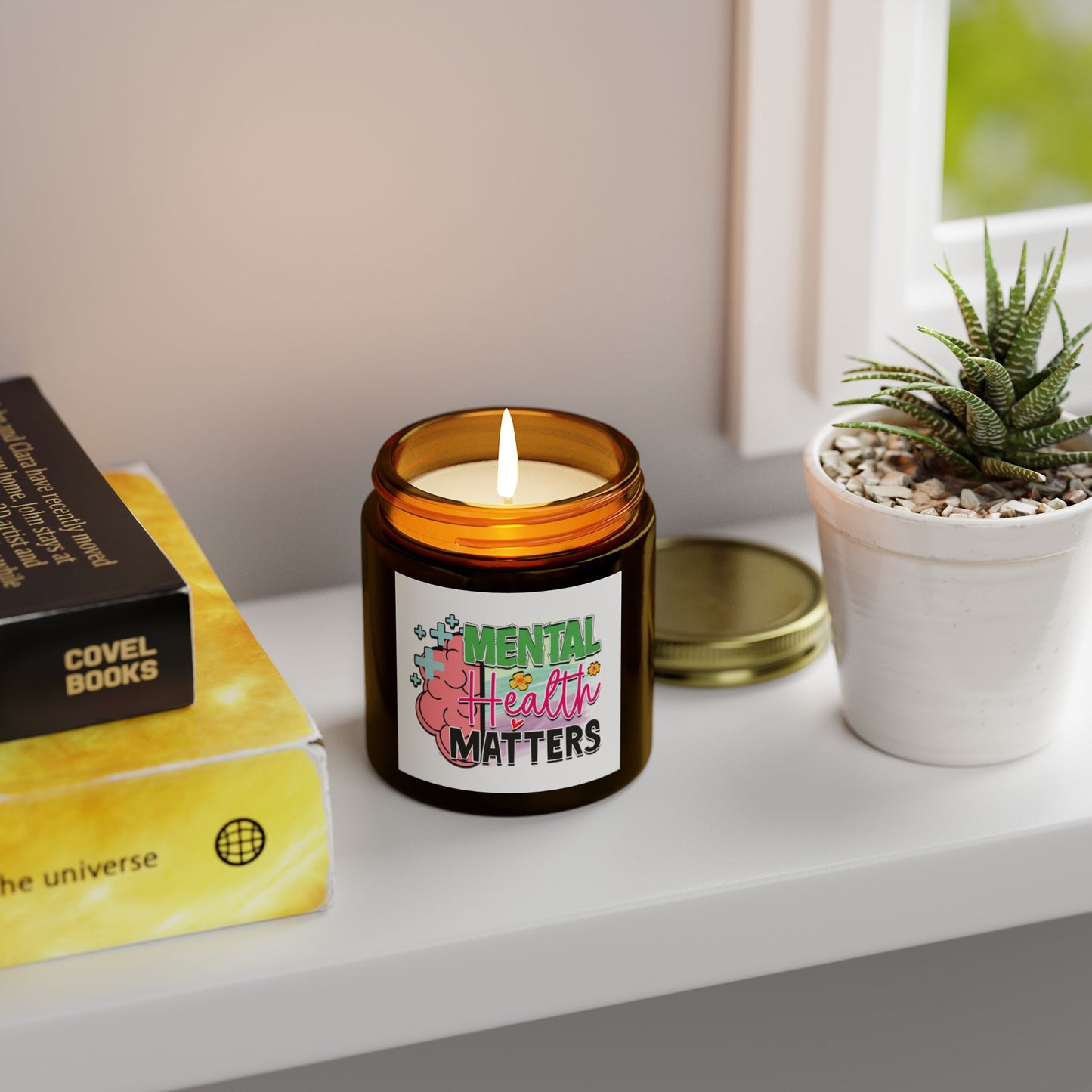 Inspirational Self-Love Message Candle 4oz - Mental Health Wear TN