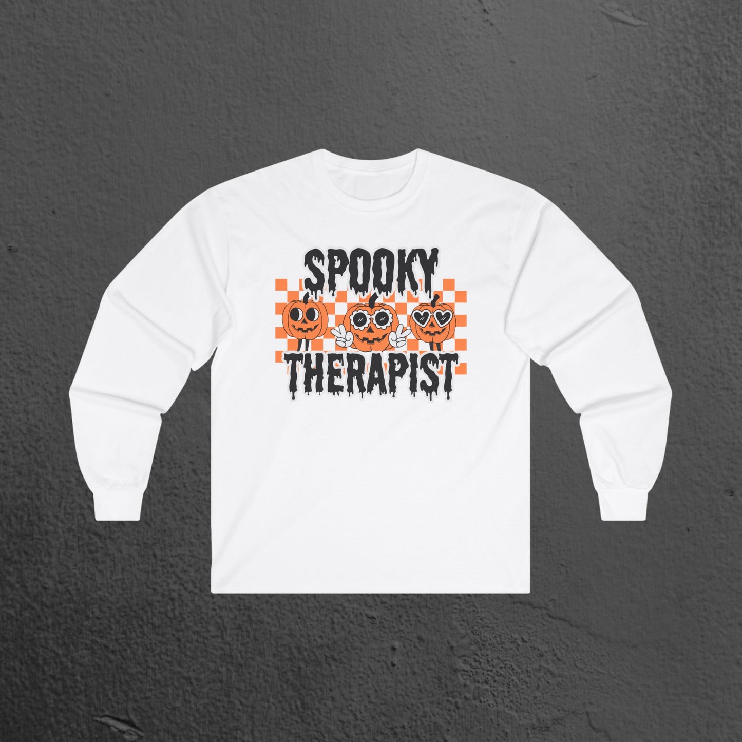 Spooky Therapist Long Sleeve Tee - Mental Health Wear TN