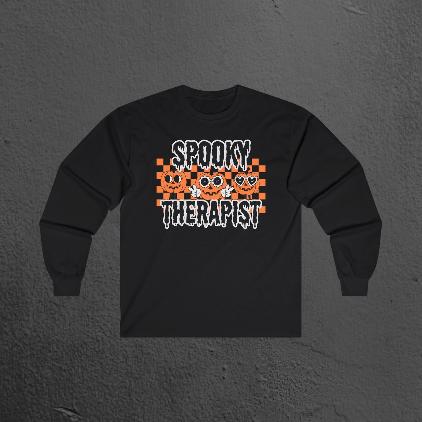 Spooky Therapist Long Sleeve Tee - Mental Health Wear TN