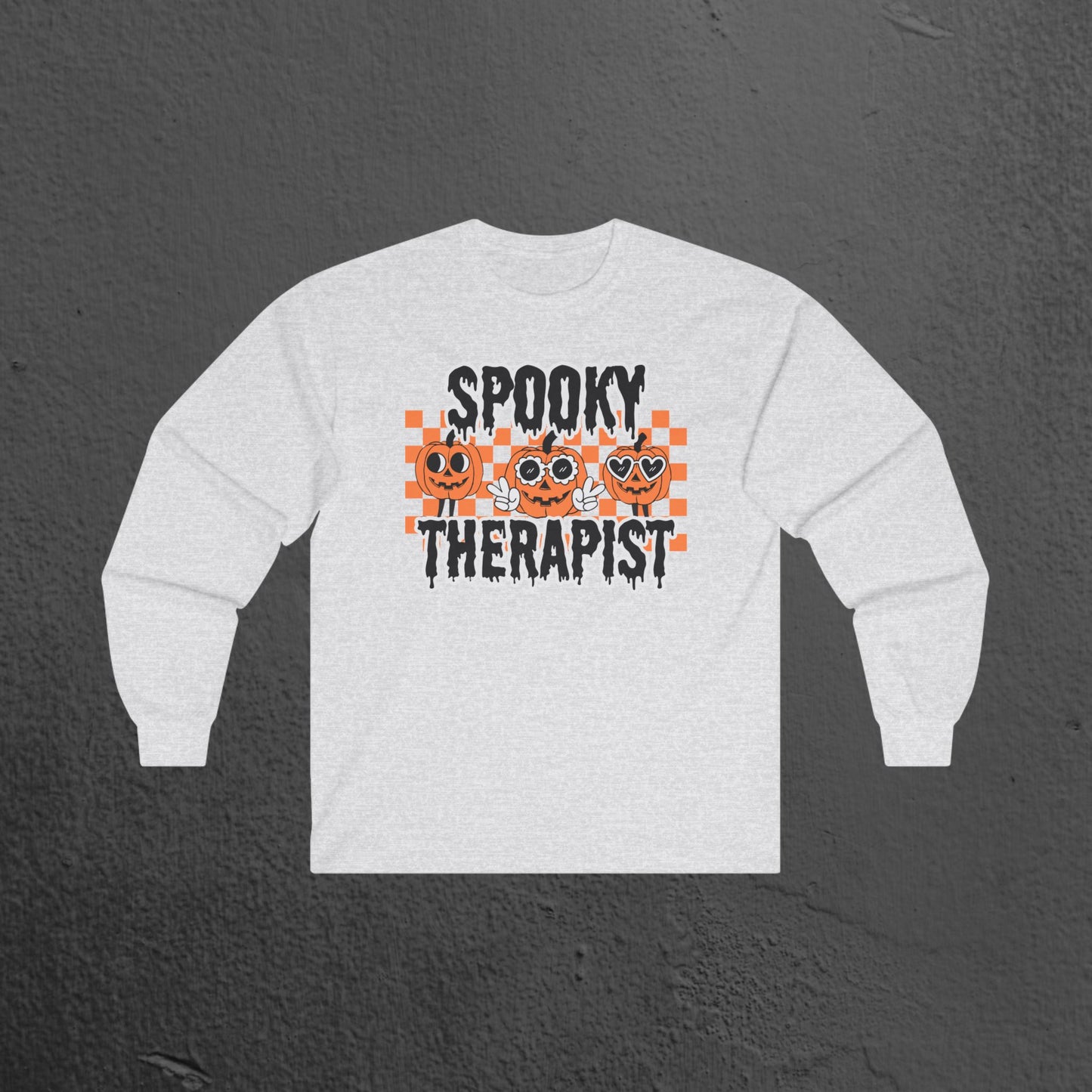 Spooky Therapist Long Sleeve Tee - Mental Health Wear TN