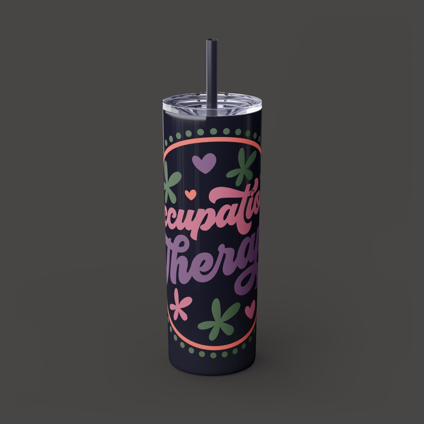 Glitter Occupational Therapist Tumbler 20oz with straw - Mental Health Wear TN