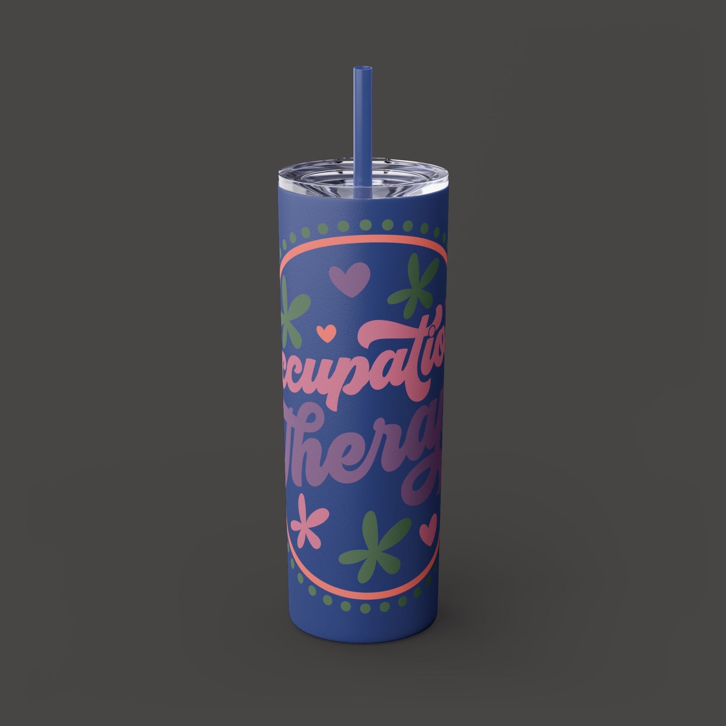 Glitter Occupational Therapist Tumbler 20oz with straw - Mental Health Wear TN