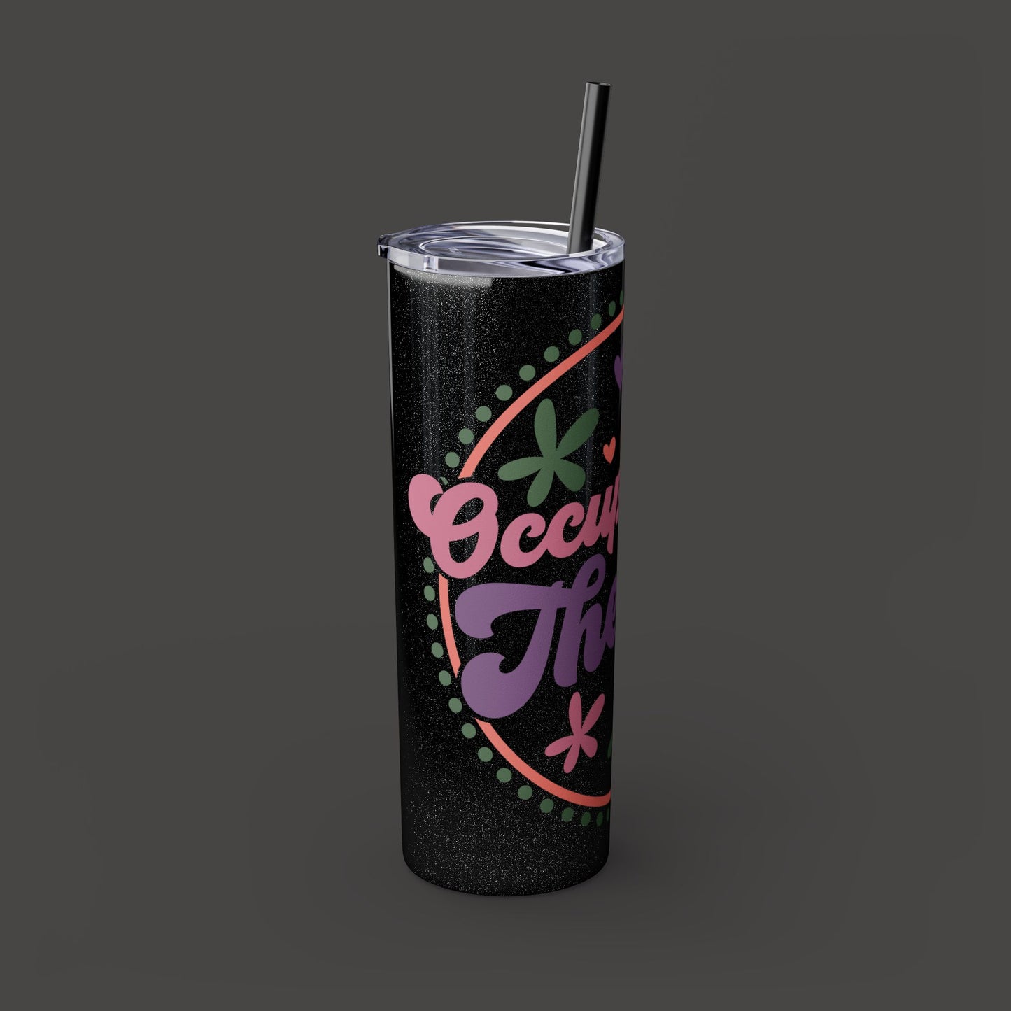 Glitter Occupational Therapist Tumbler 20oz with straw - Mental Health Wear TN