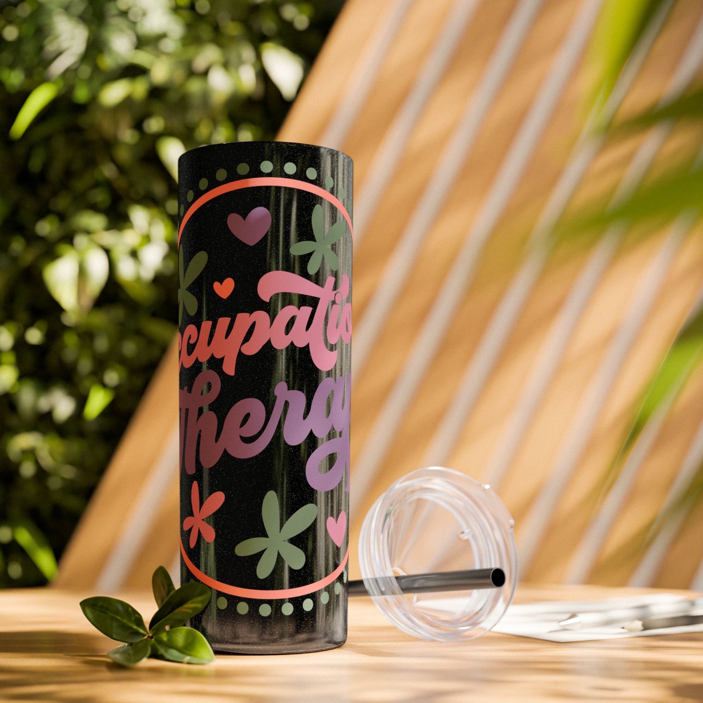 Glitter Occupational Therapist Tumbler 20oz with straw - Mental Health Wear TN