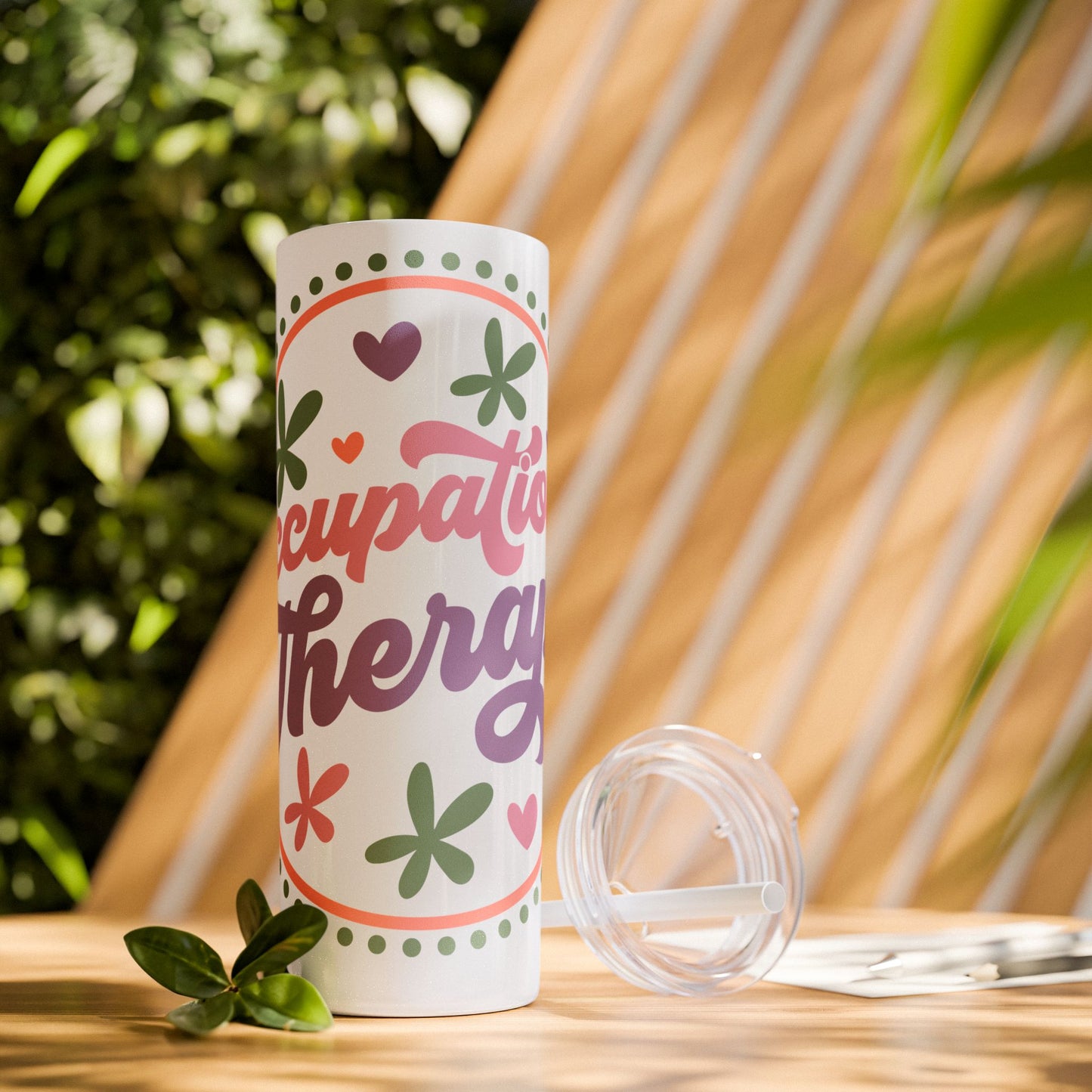 Glitter Occupational Therapist Tumbler 20oz with straw - Mental Health Wear TN