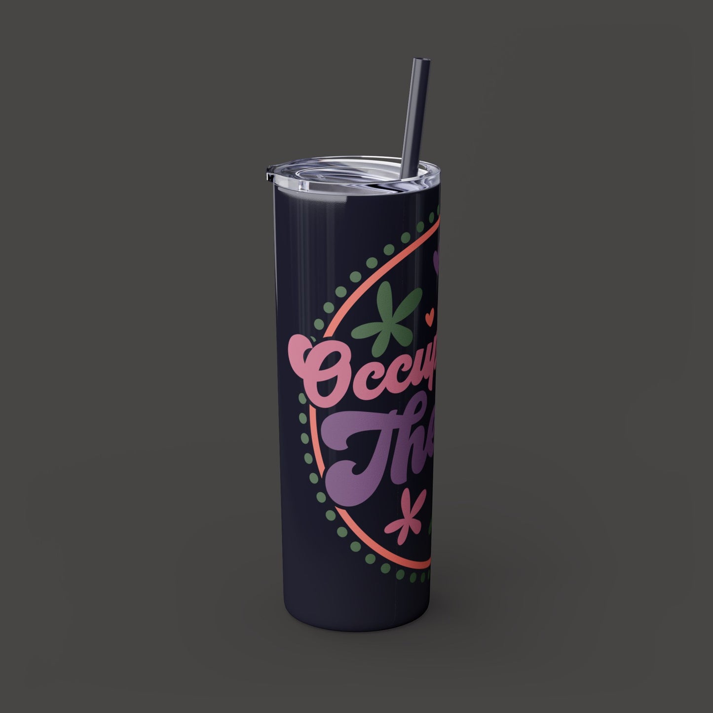 Glitter Occupational Therapist Tumbler 20oz with straw - Mental Health Wear TN