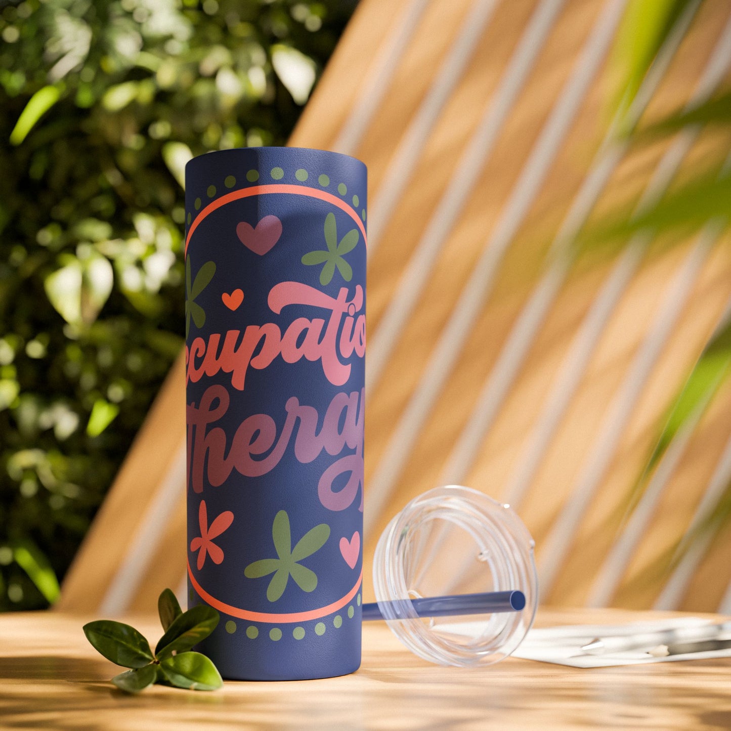 Glitter Occupational Therapist Tumbler 20oz with straw - Mental Health Wear TN