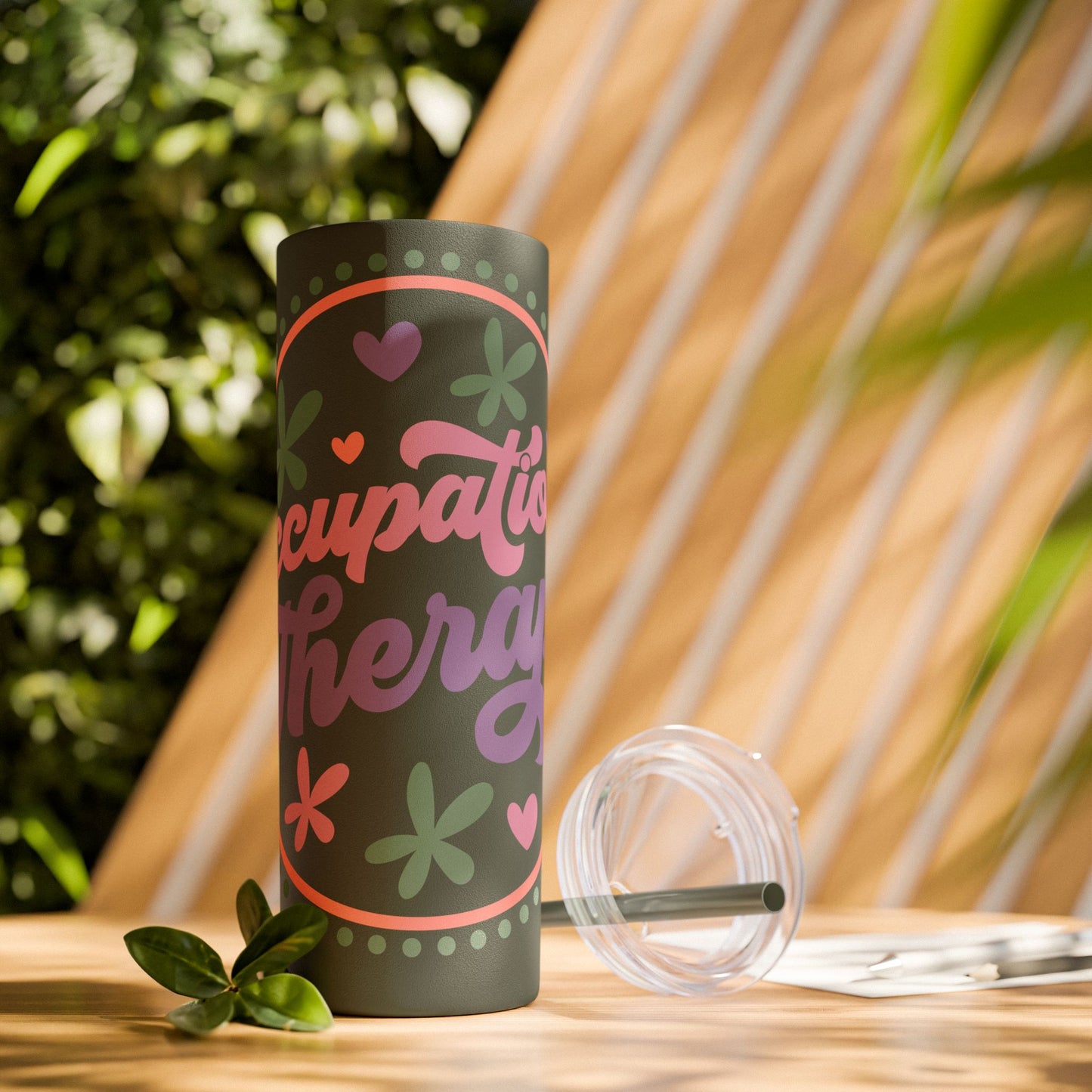 Glitter Occupational Therapist Tumbler 20oz with straw - Mental Health Wear TN