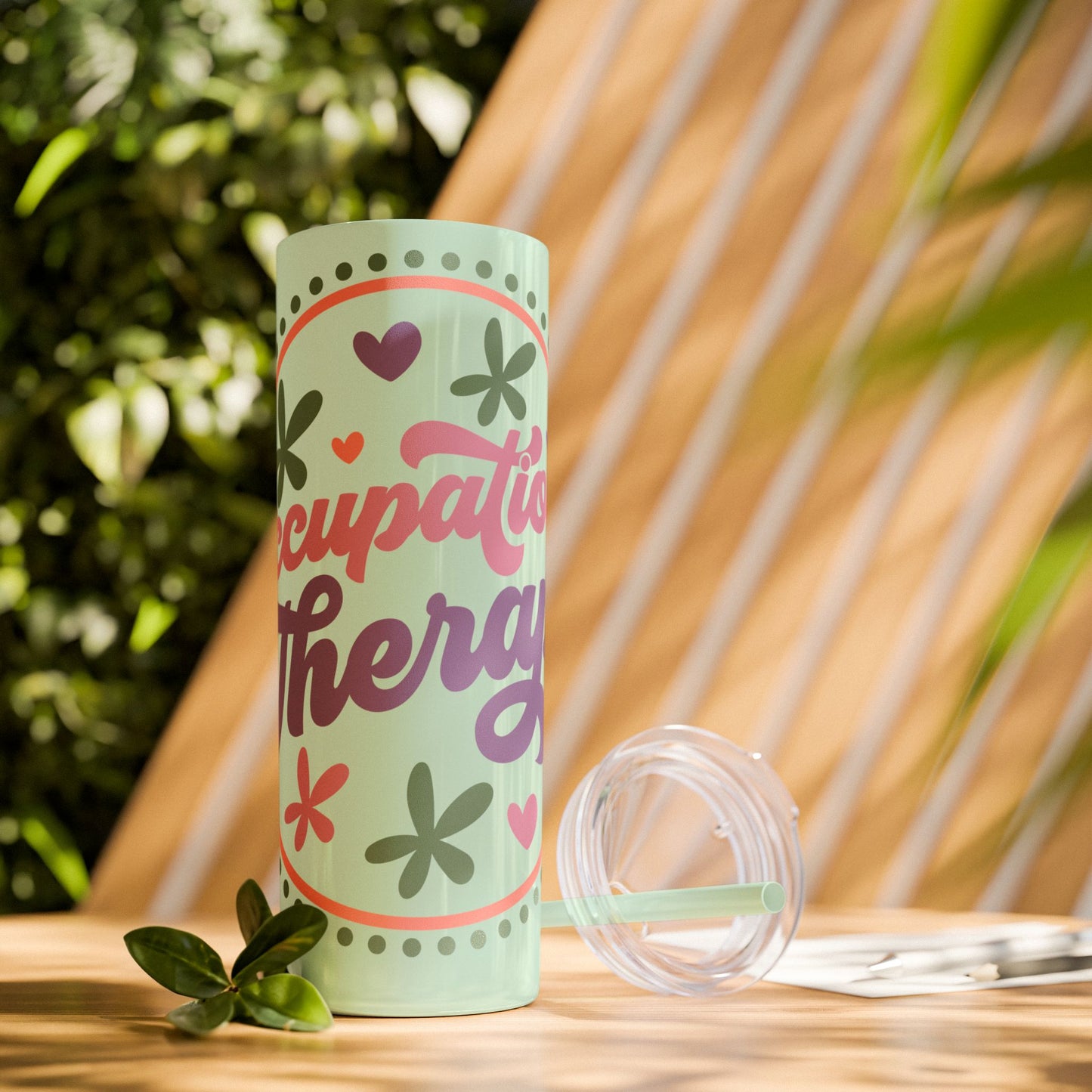 Glitter Occupational Therapist Tumbler 20oz with straw - Mental Health Wear TN