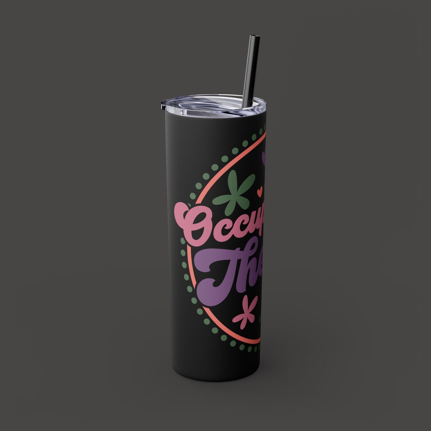 Glitter Occupational Therapist Tumbler 20oz with straw - Mental Health Wear TN