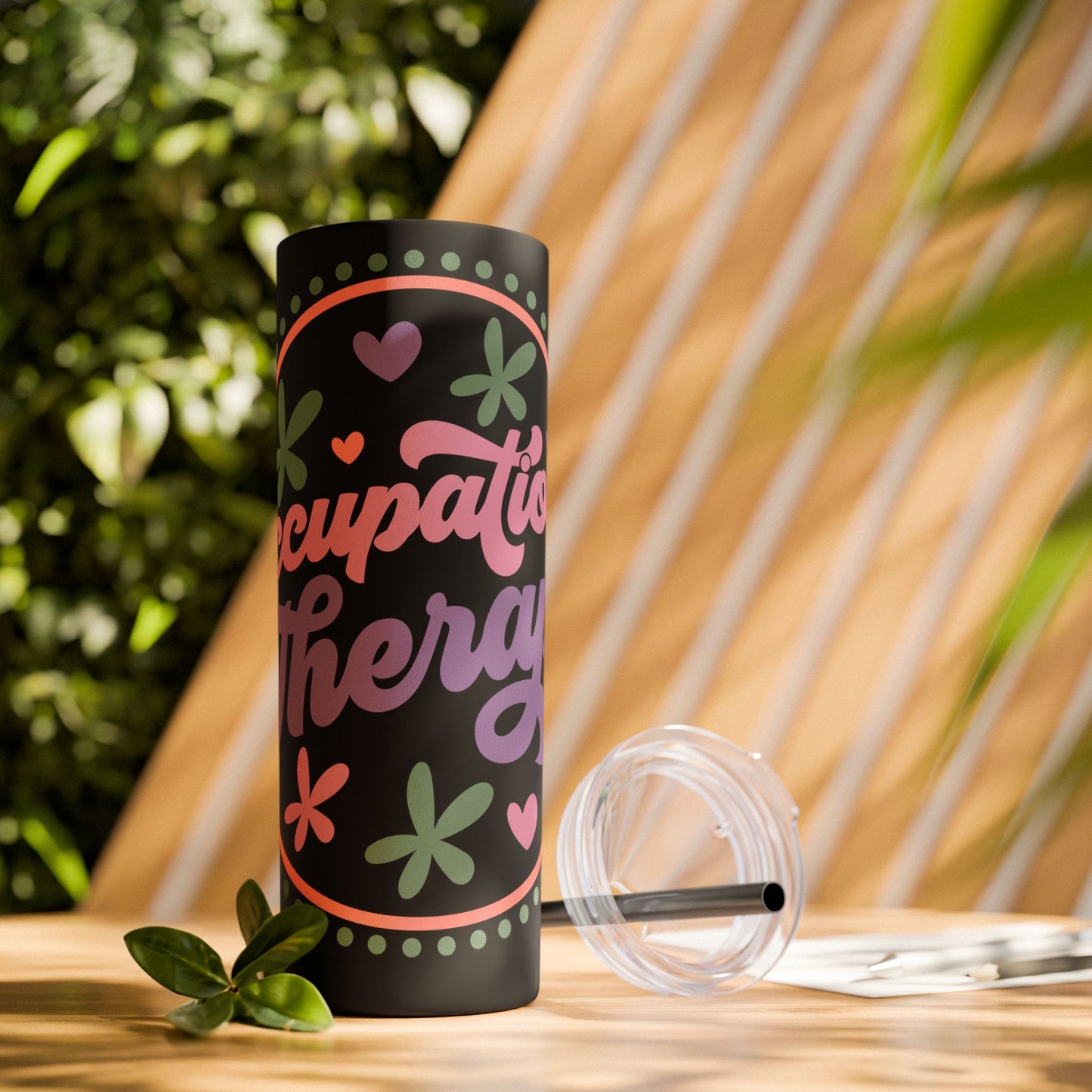 Glitter Occupational Therapist Tumbler 20oz with straw - Mental Health Wear TN