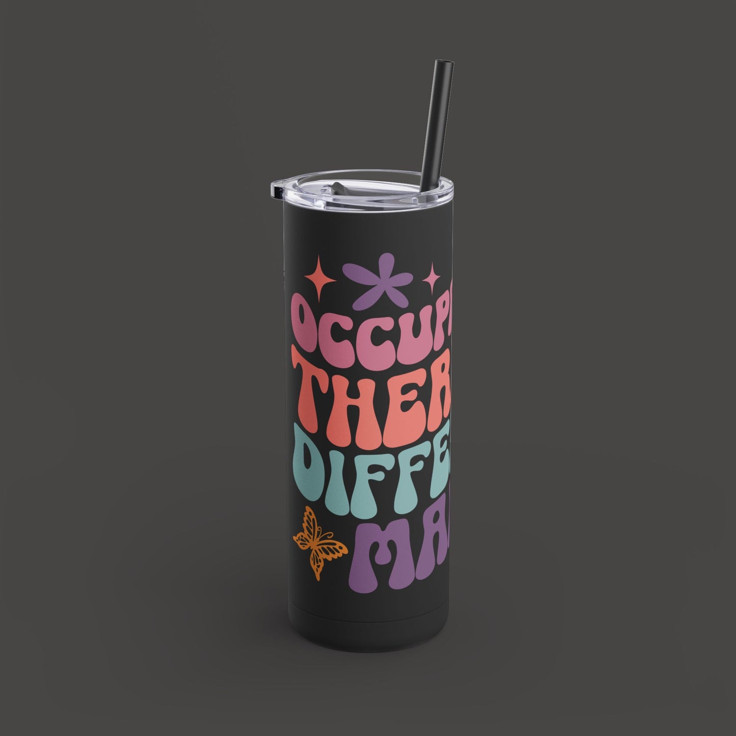 Tumbler - Occupational Therapist Difference Maker 20oz Tumbler with Straw - Mental Health Wear TN