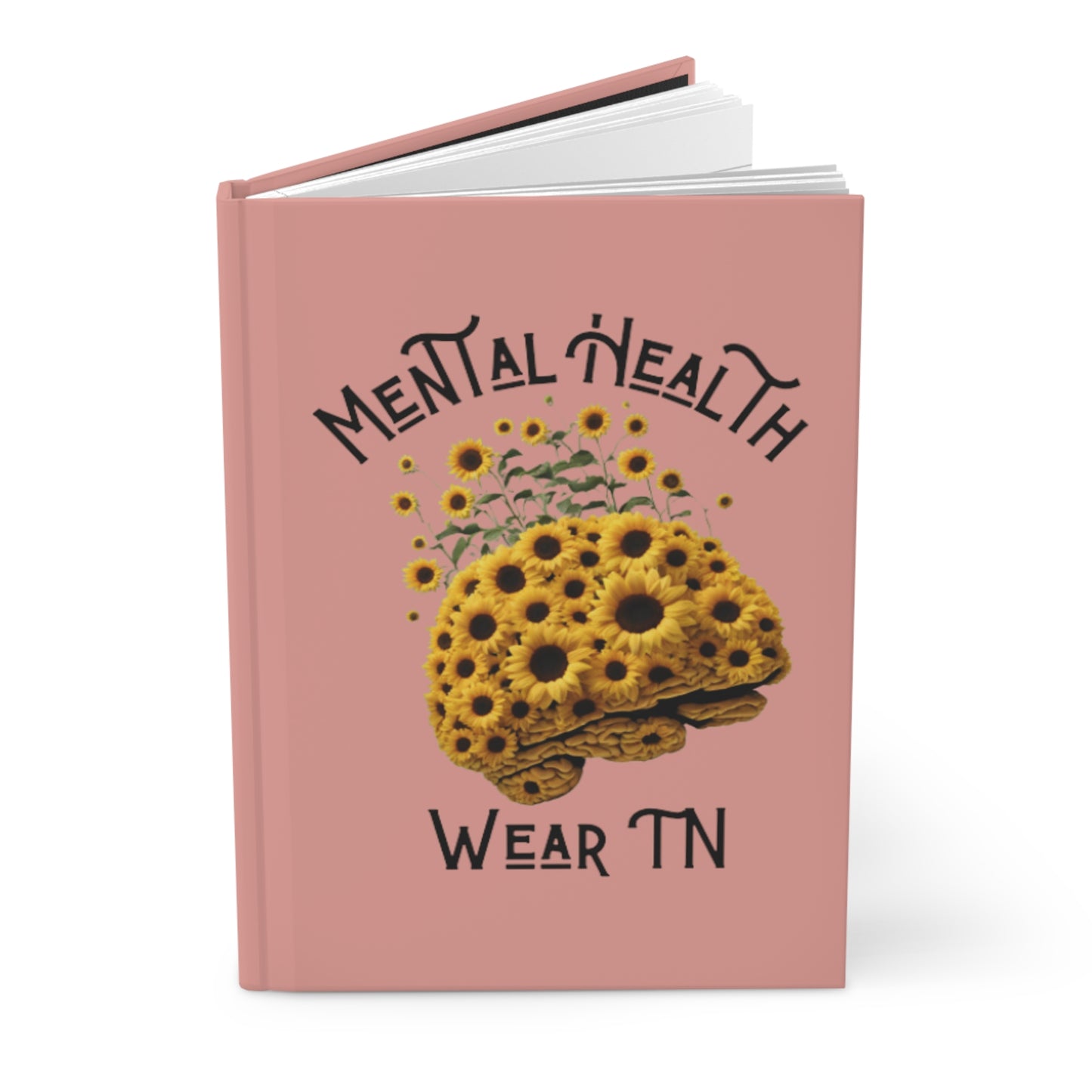 Lined Hardcover Matte Journal- Mental Health Wear Tn- Shop Merch - Mental Health Wear TN