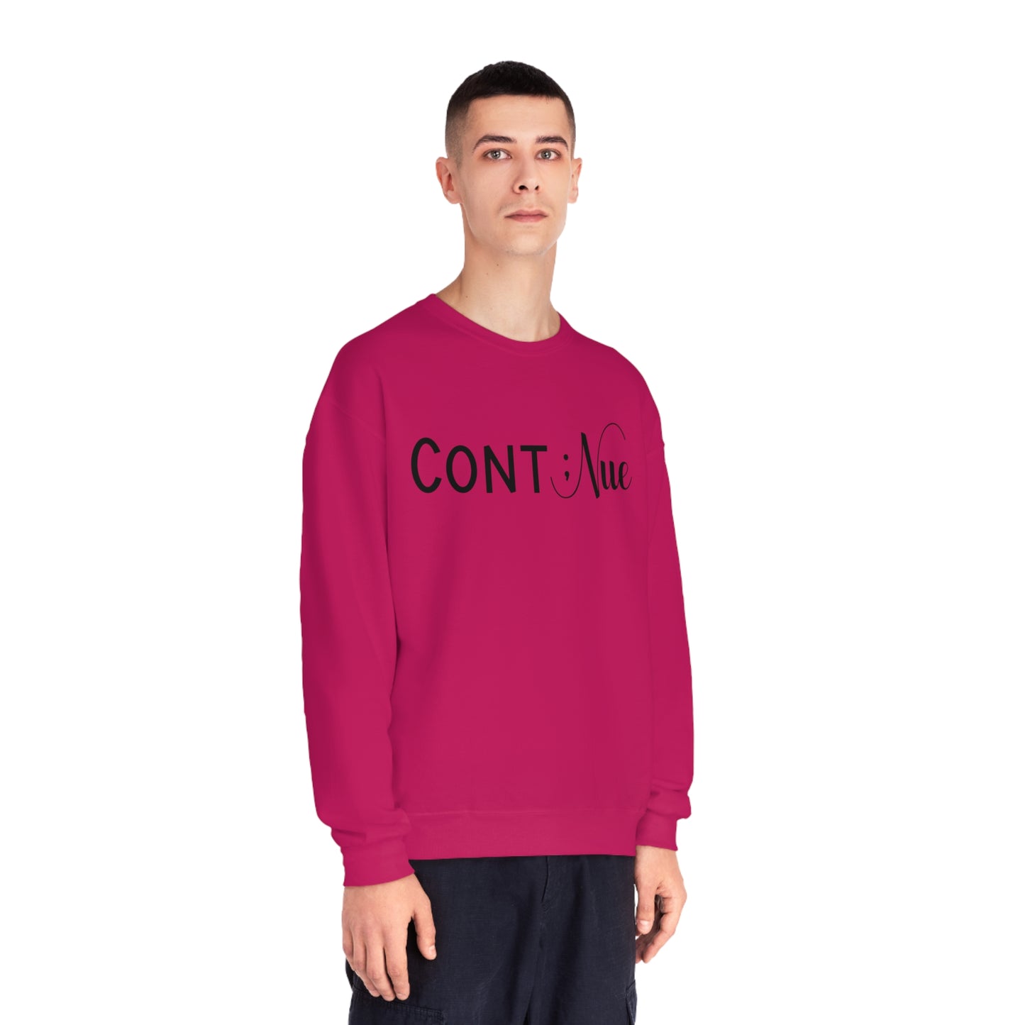 Semi Colon -Continue- Mental Health Awareness Sweatshirt - Mental Health Wear TN