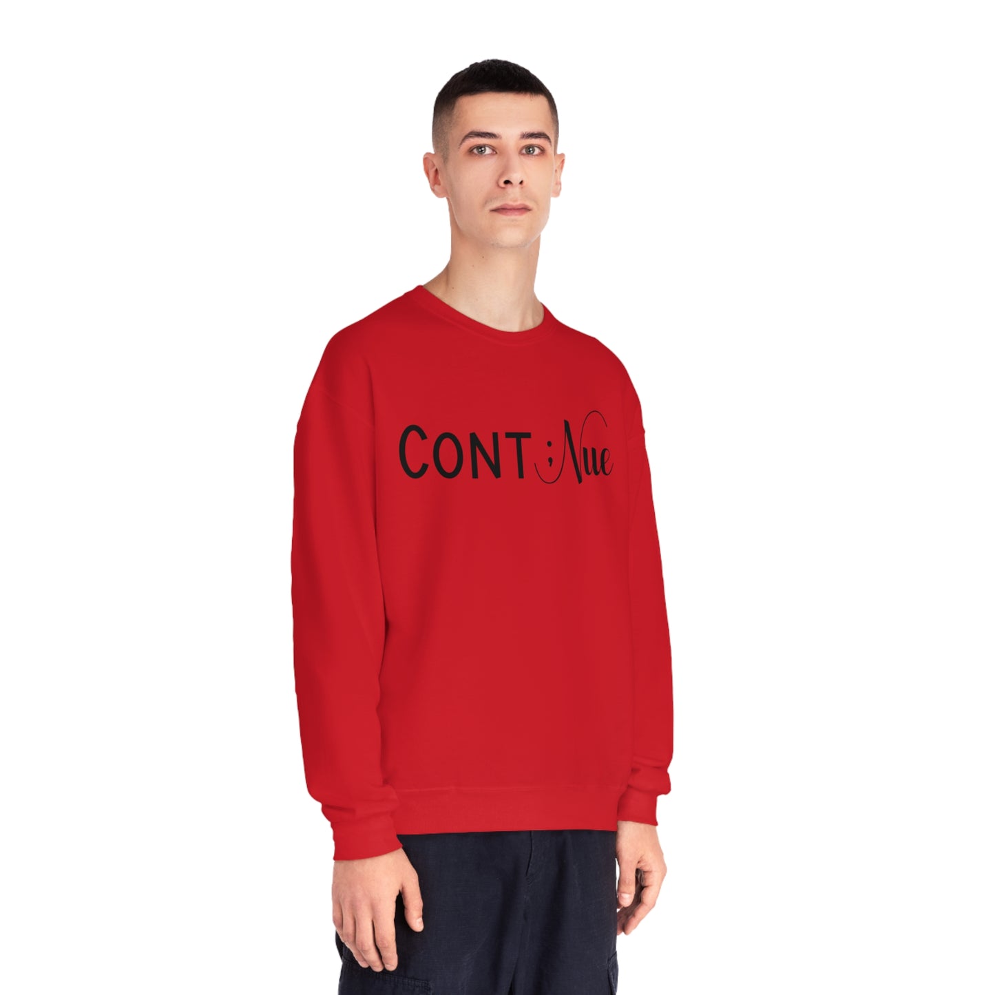 Semi Colon -Continue- Mental Health Awareness Sweatshirt - Mental Health Wear TN