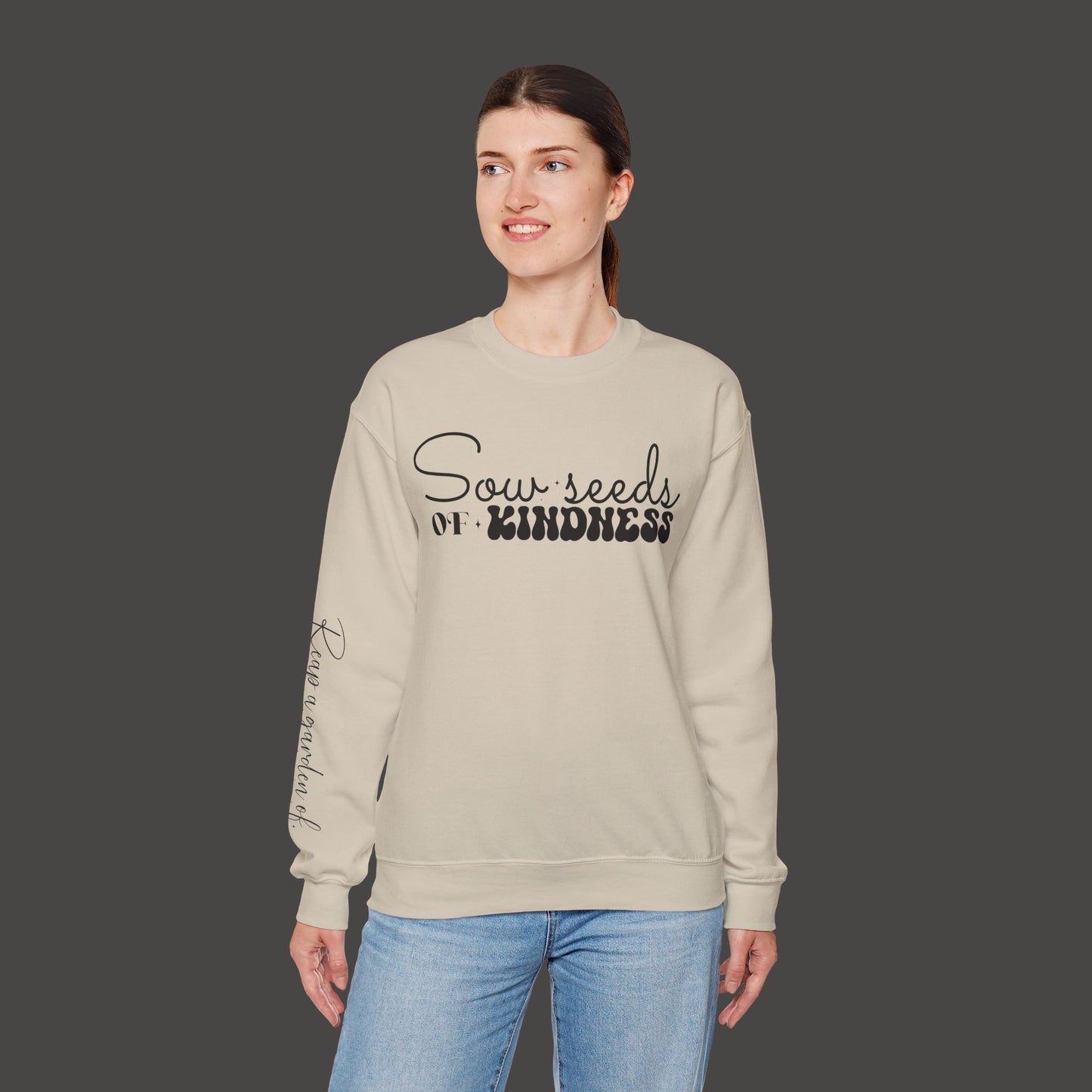 Sow Seeds Of Kindness-Reap A Garden Of Gratitude-Unisex Sweatshirt - Mental Health Wear TN
