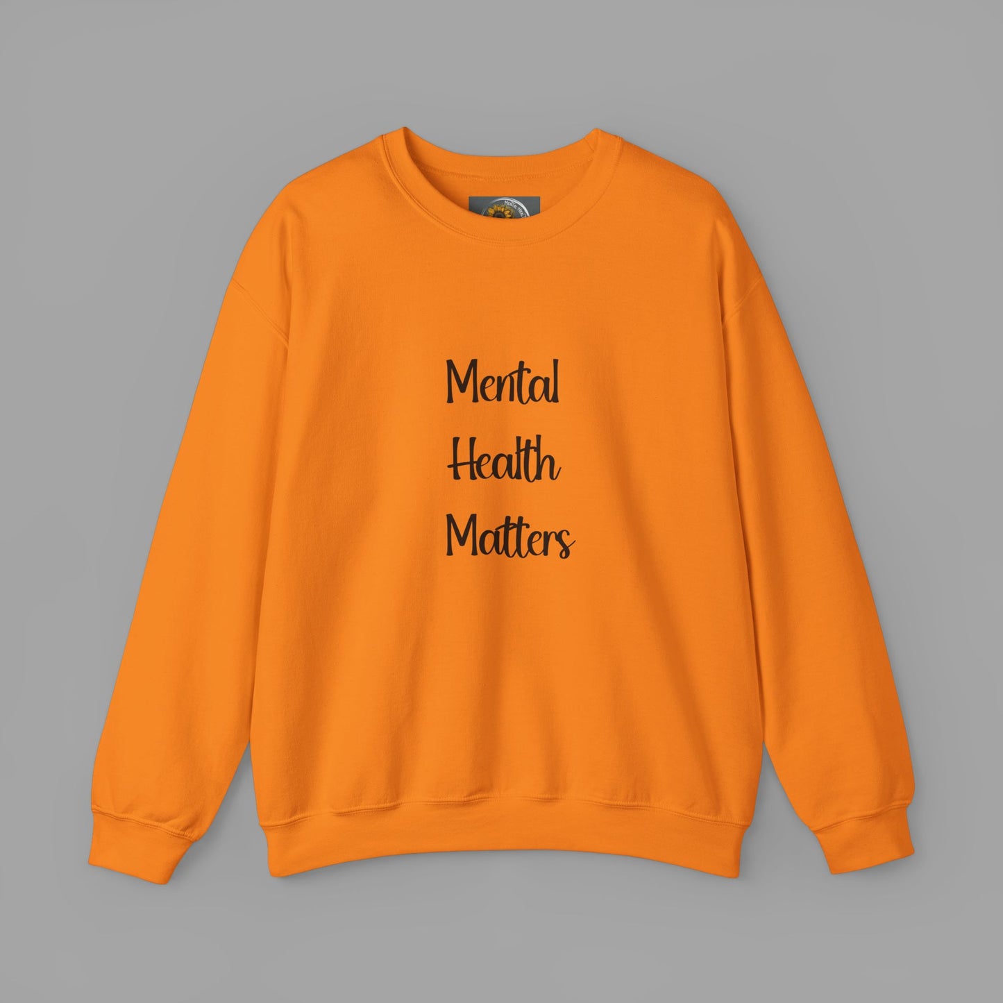 Mental Health is Health -Show Support with Green Awareness Ribbon Design- Unisex Crewneck Sweatshirt™ - Mental Health Wear TN