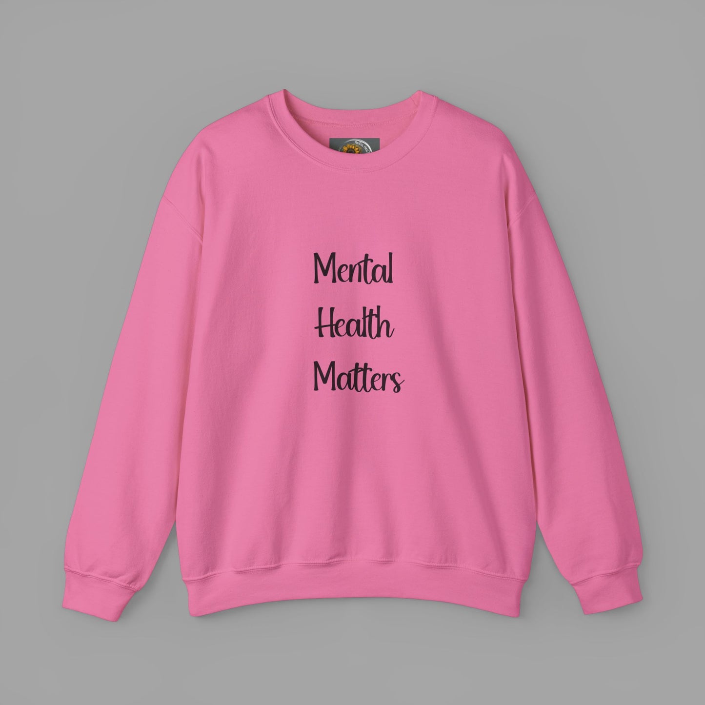 Mental Health is Health -Show Support with Green Awareness Ribbon Design- Unisex Crewneck Sweatshirt™ - Mental Health Wear TN