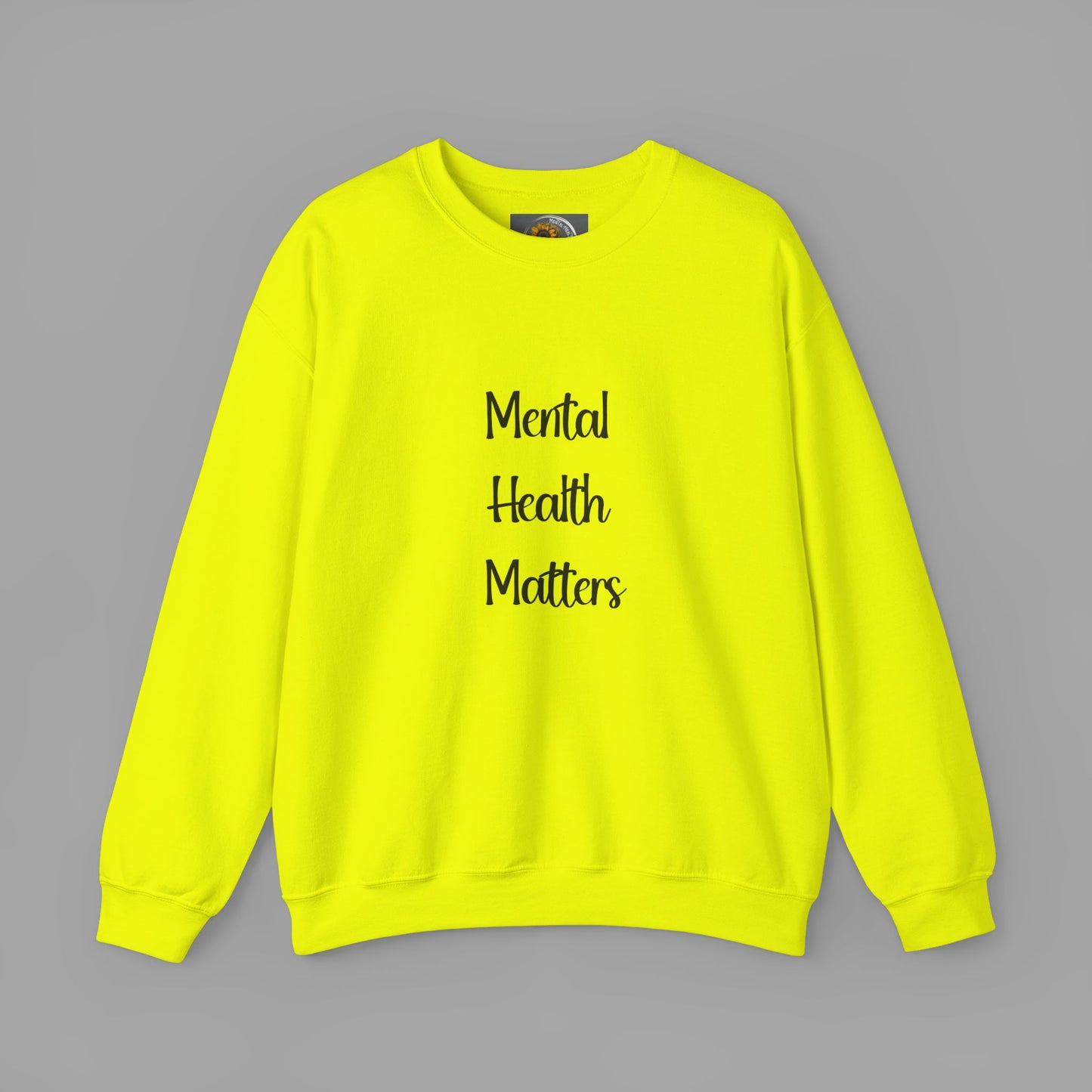 Mental Health is Health -Show Support with Green Awareness Ribbon Design- Unisex Crewneck Sweatshirt™ - Mental Health Wear TN