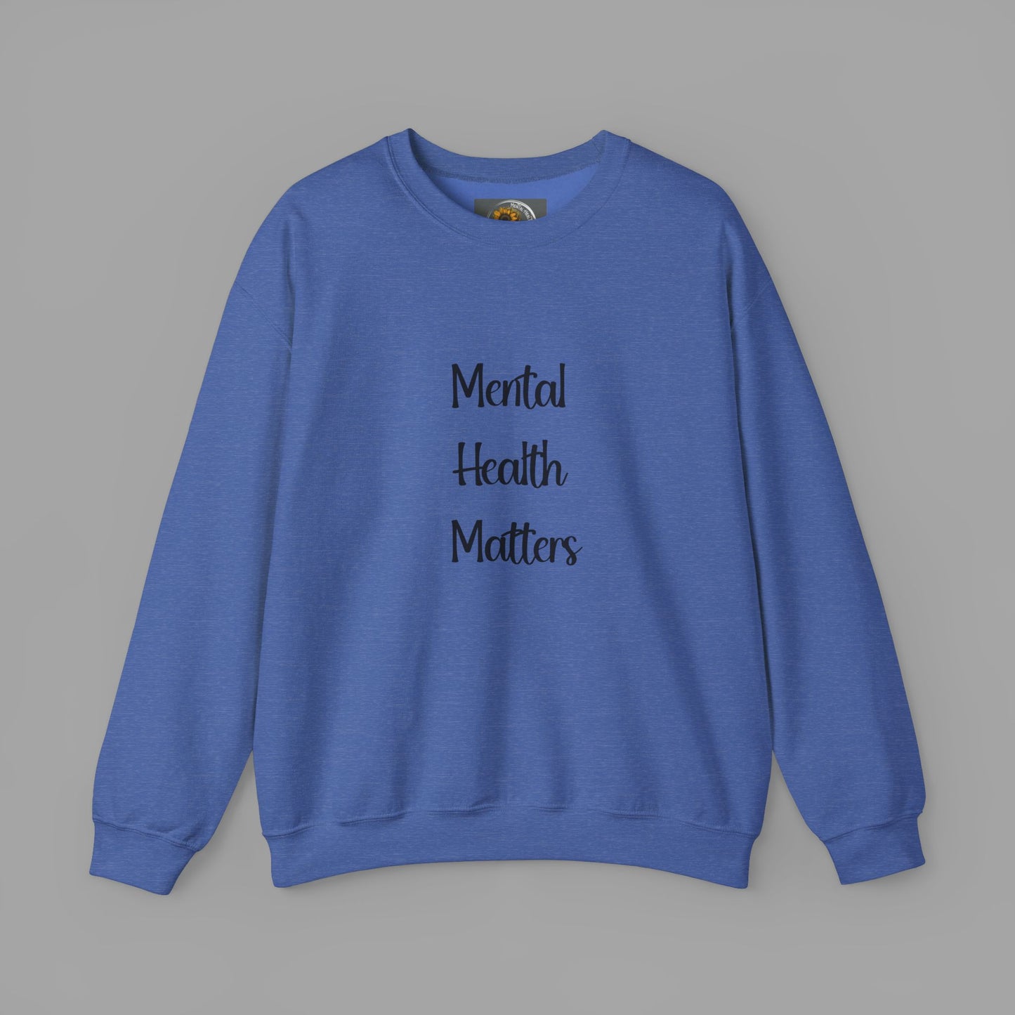 Mental Health is Health -Show Support with Green Awareness Ribbon Design- Unisex Crewneck Sweatshirt™ - Mental Health Wear TN
