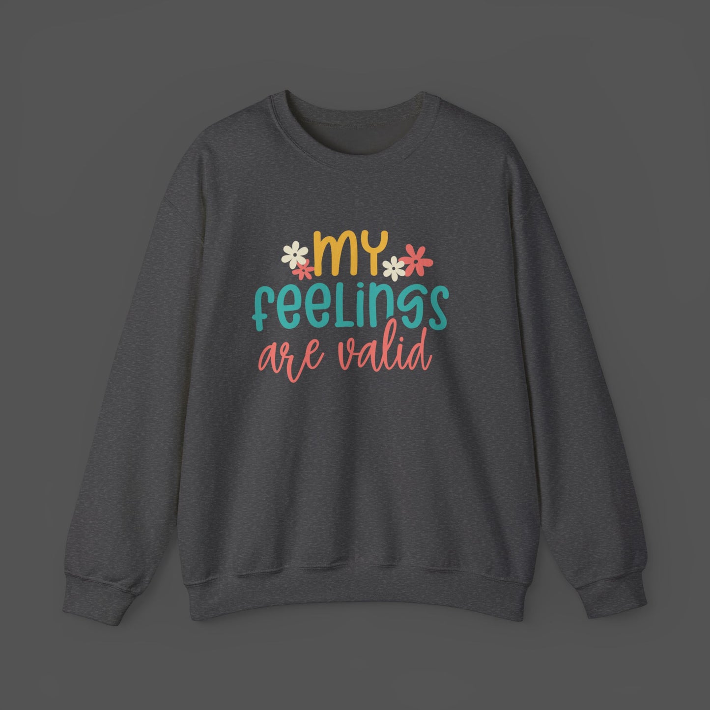 Retro Flower Mental Health Awareness Sweatshirt - Mental Health Wear TN