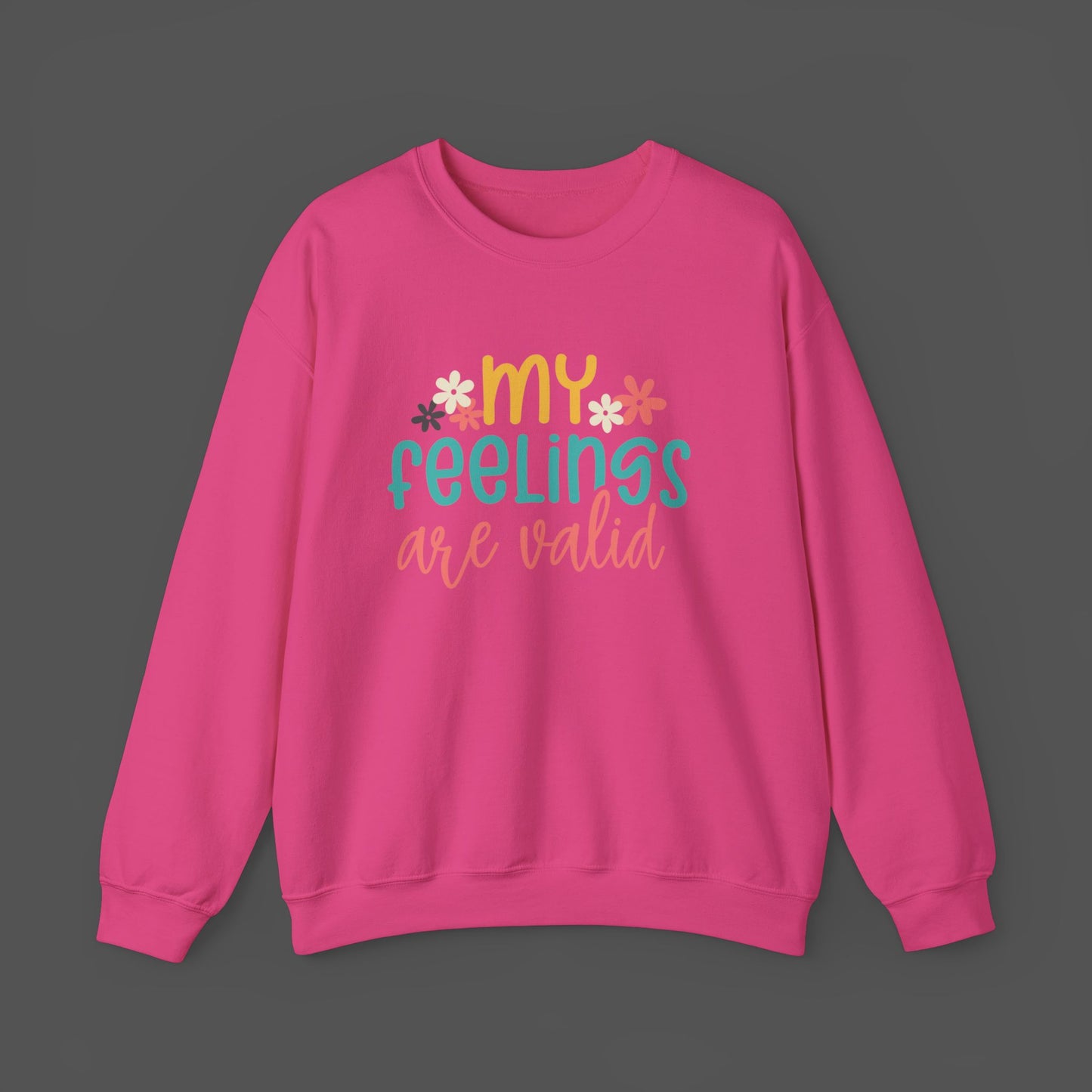 Retro Flower Mental Health Awareness Sweatshirt - Mental Health Wear TN