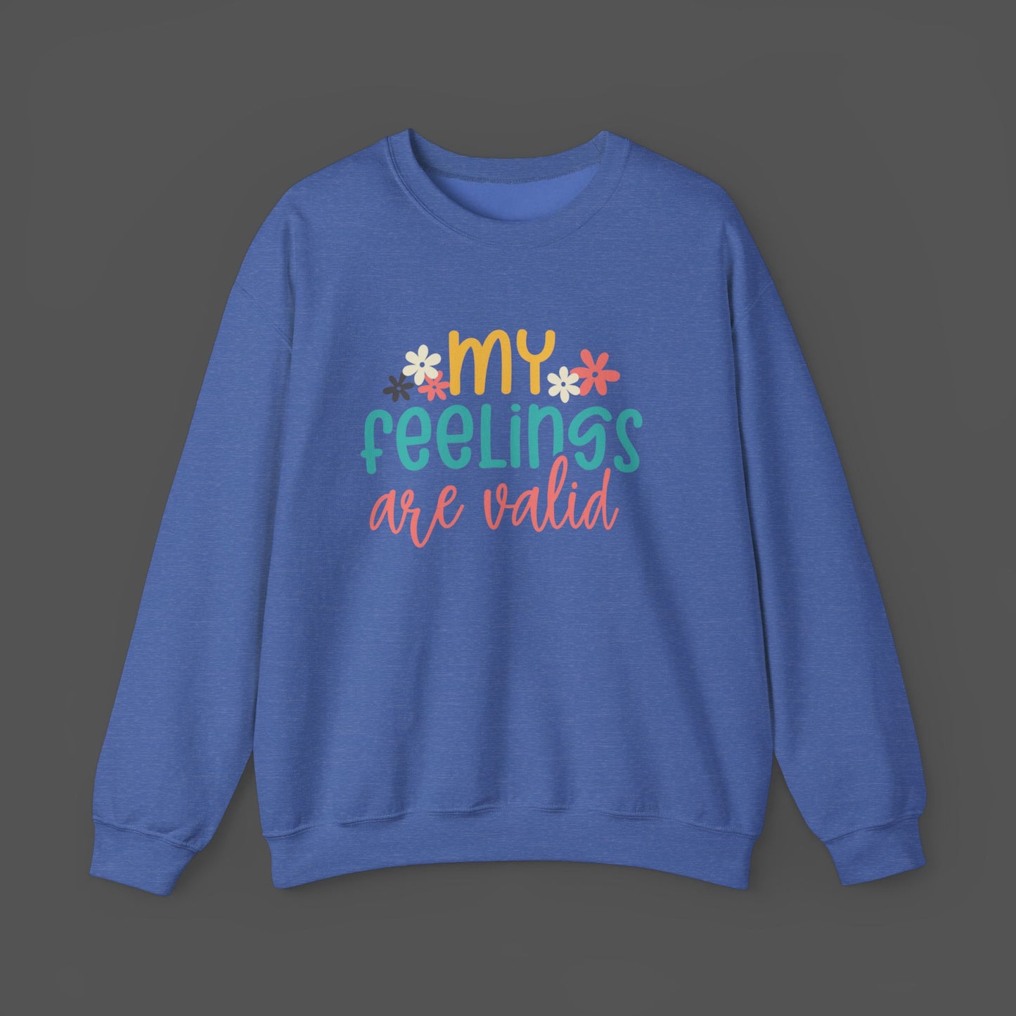Retro Flower Mental Health Awareness Sweatshirt - Mental Health Wear TN