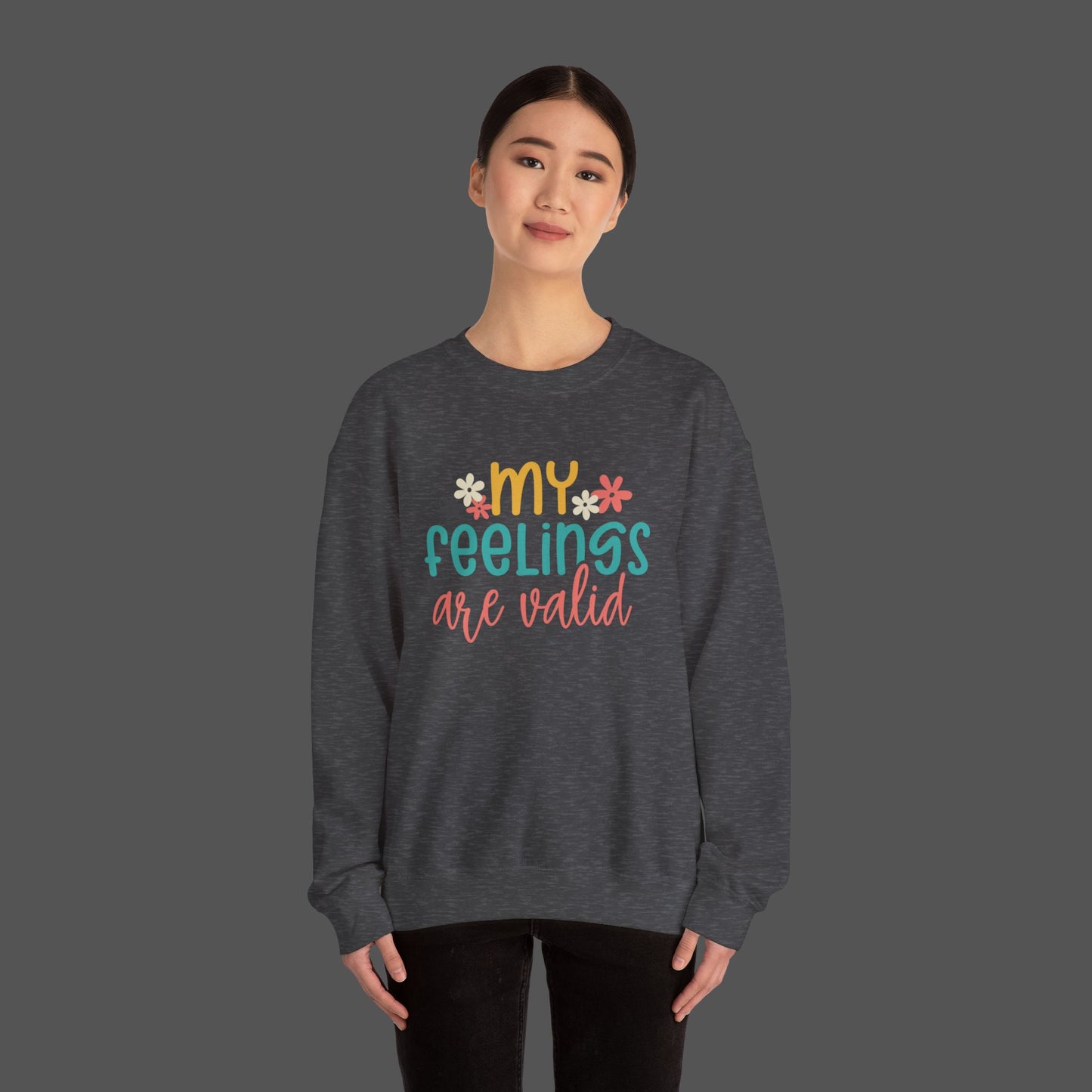 Retro Flower Mental Health Awareness Sweatshirt - Mental Health Wear TN