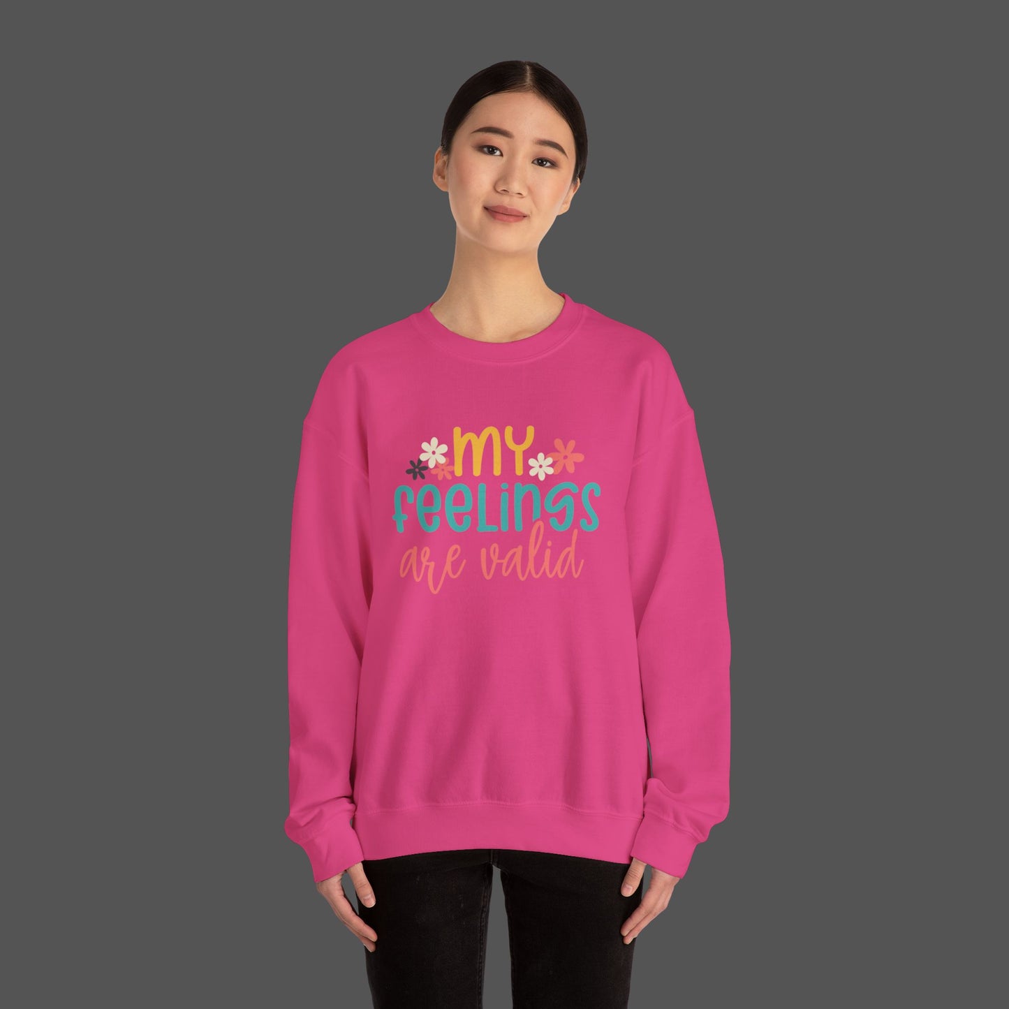 Retro Flower Mental Health Awareness Sweatshirt - Mental Health Wear TN