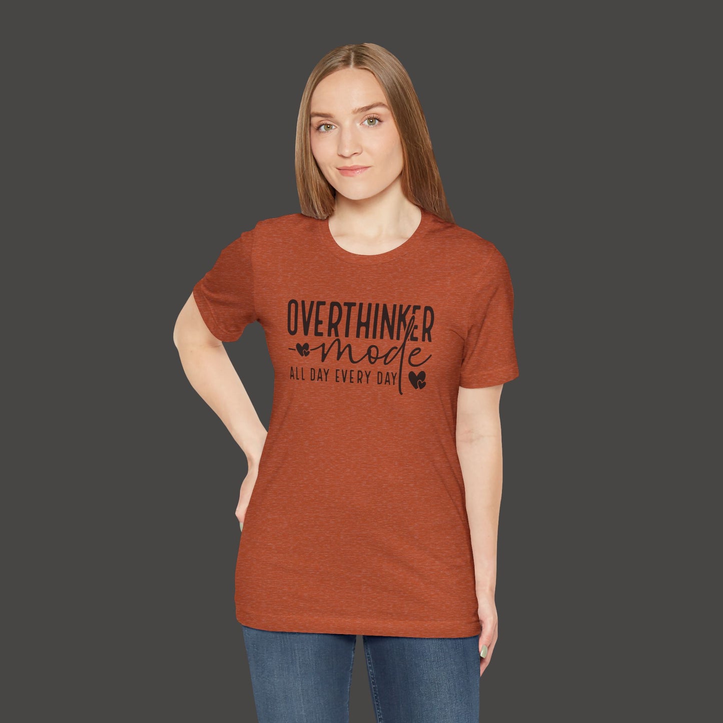 Over Thinker Mode -Mental Health Awareness Short Sleeve Tee - Mental Health Wear TN