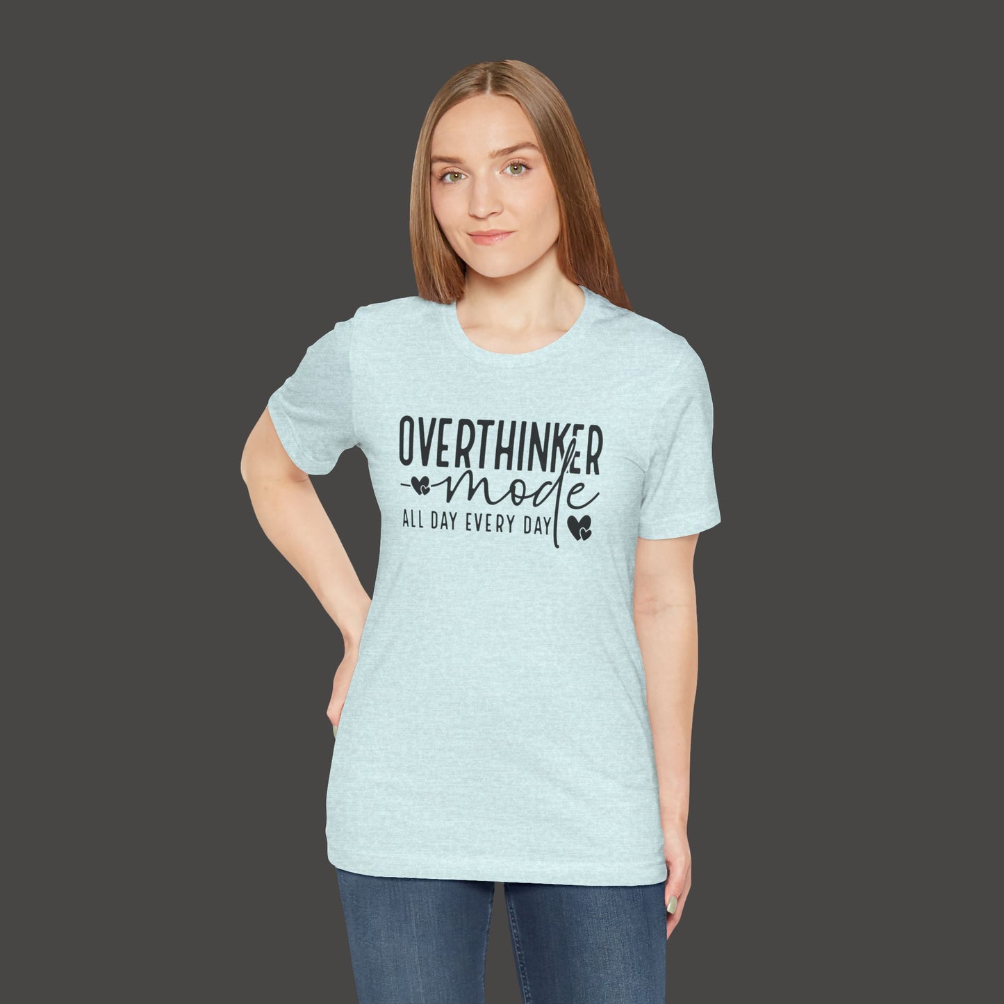Over Thinker Mode -Mental Health Awareness Short Sleeve Tee - Mental Health Wear TN