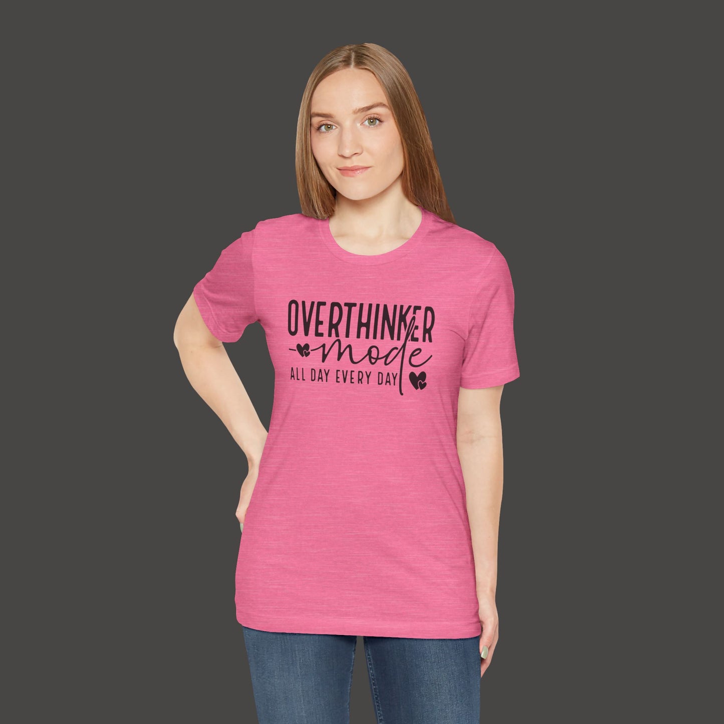 Over Thinker Mode -Mental Health Awareness Short Sleeve Tee - Mental Health Wear TN