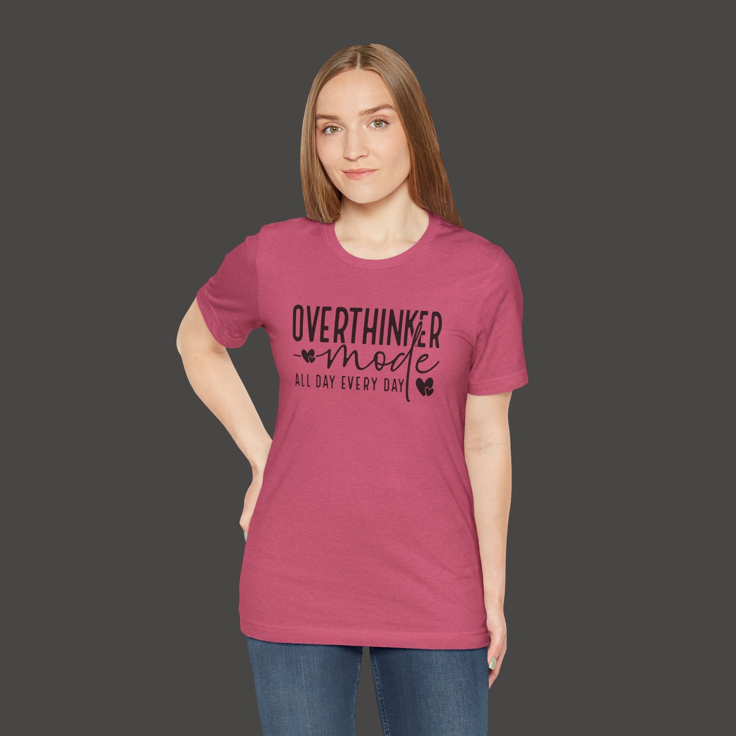 Over Thinker Mode -Mental Health Awareness Short Sleeve Tee - Mental Health Wear TN