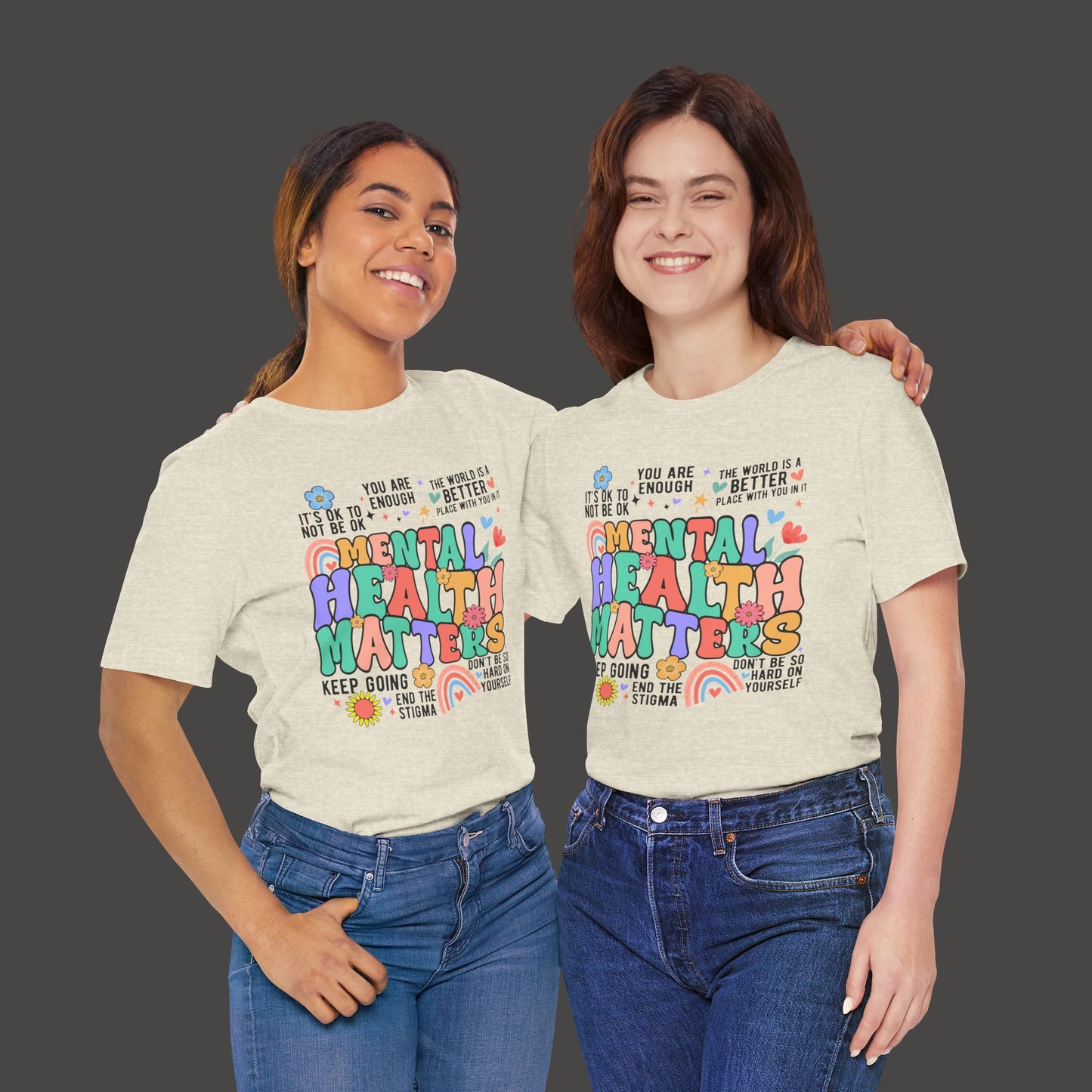 Retro Mental Health Matters Tee - Mental Health Wear TN