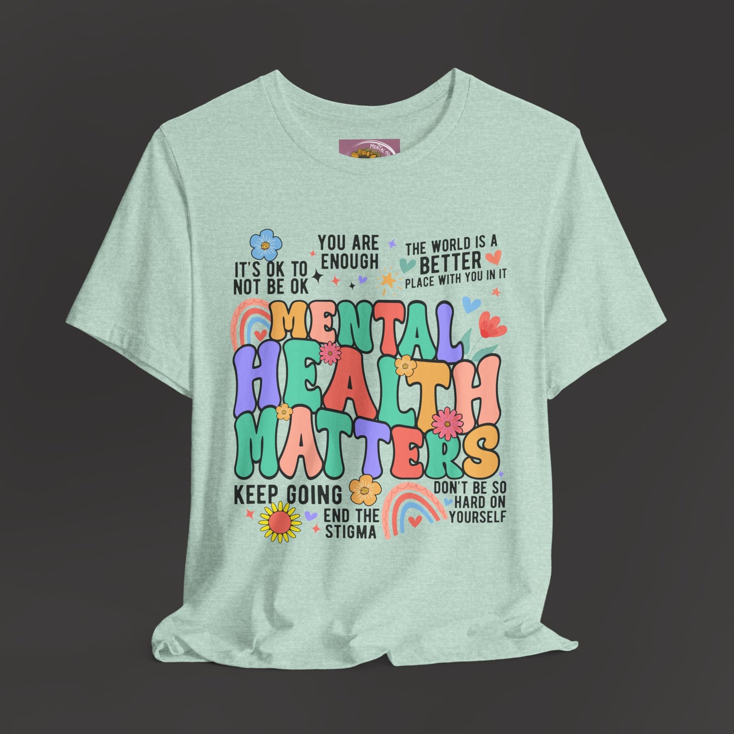 Retro Mental Health Matters Tee - Mental Health Wear TN
