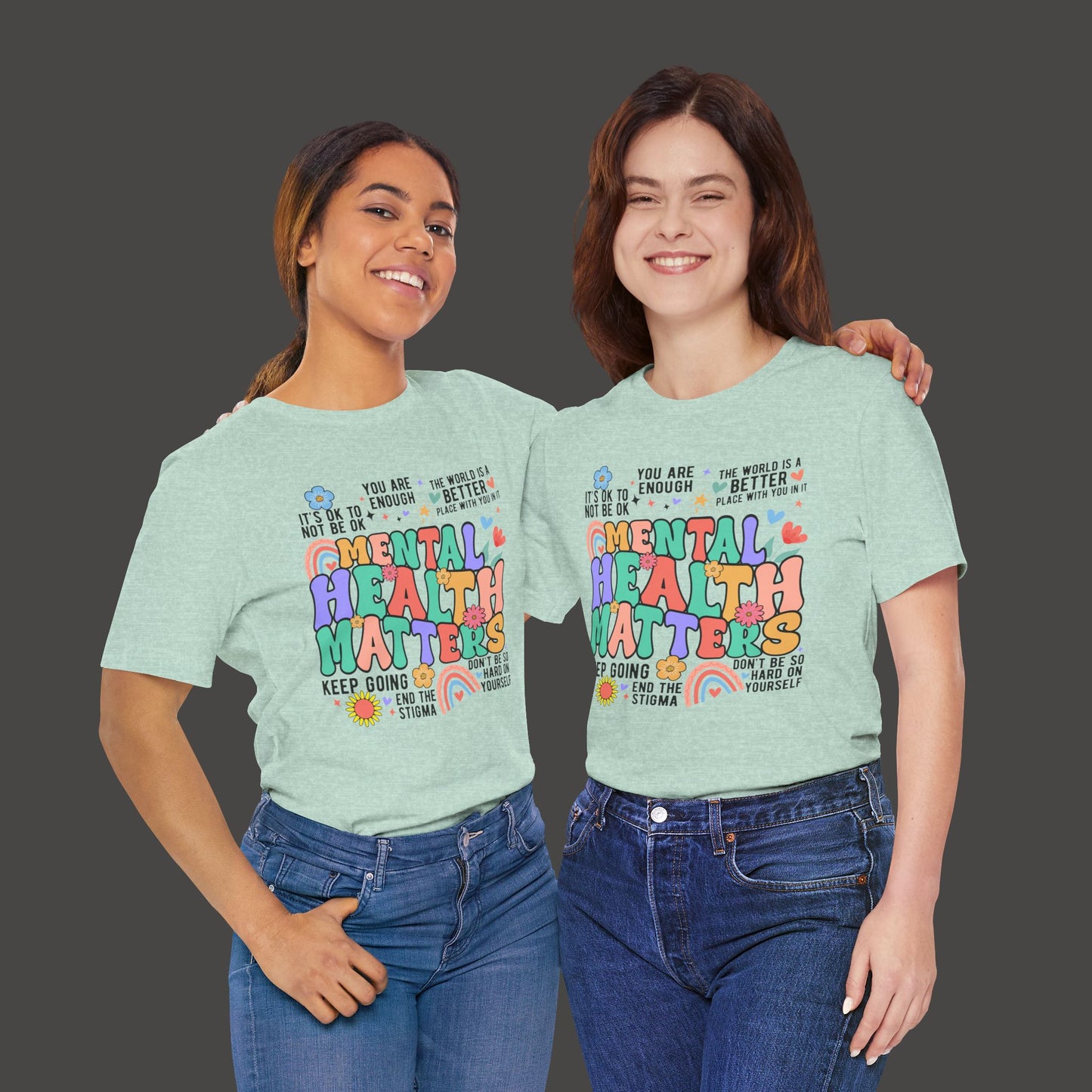 Retro Mental Health Matters Tee - Mental Health Wear TN