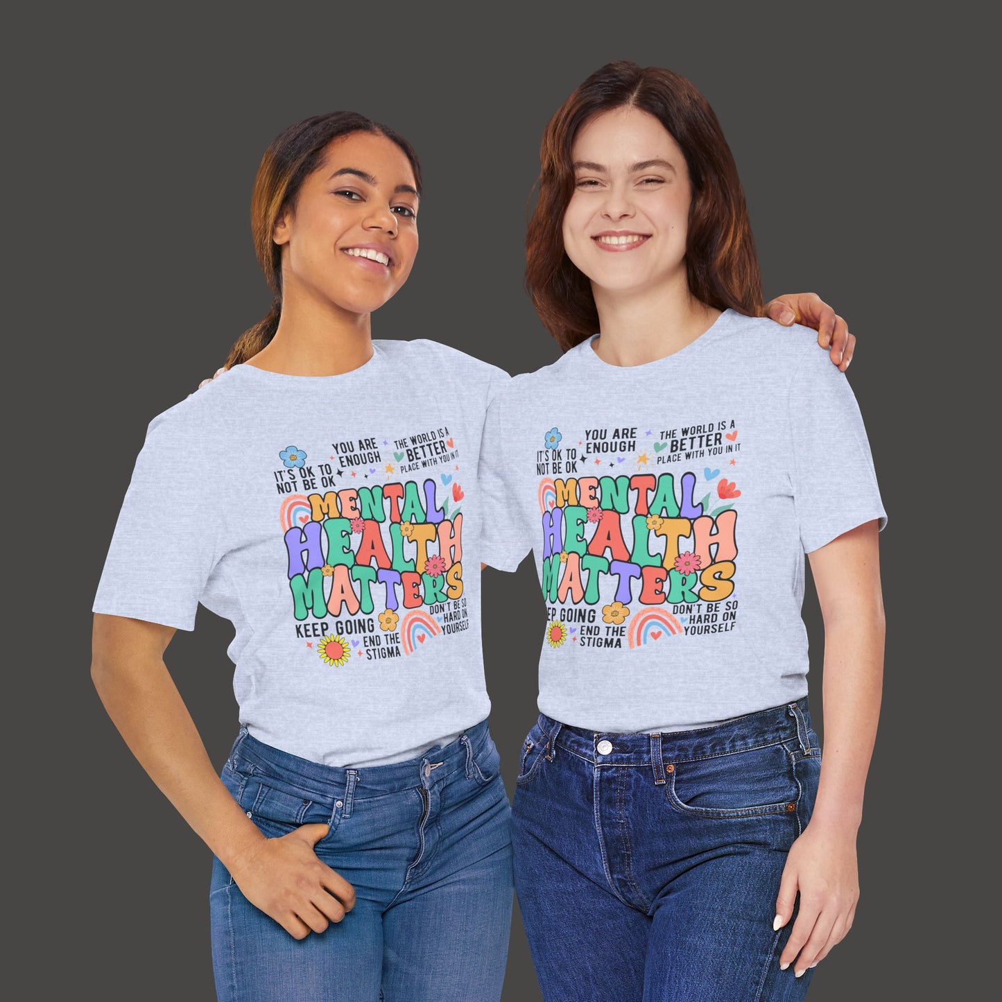 Retro Mental Health Matters Tee - Mental Health Wear TN