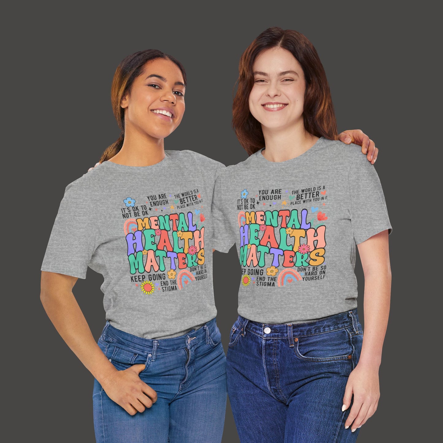 Retro Mental Health Matters Tee - Mental Health Wear TN